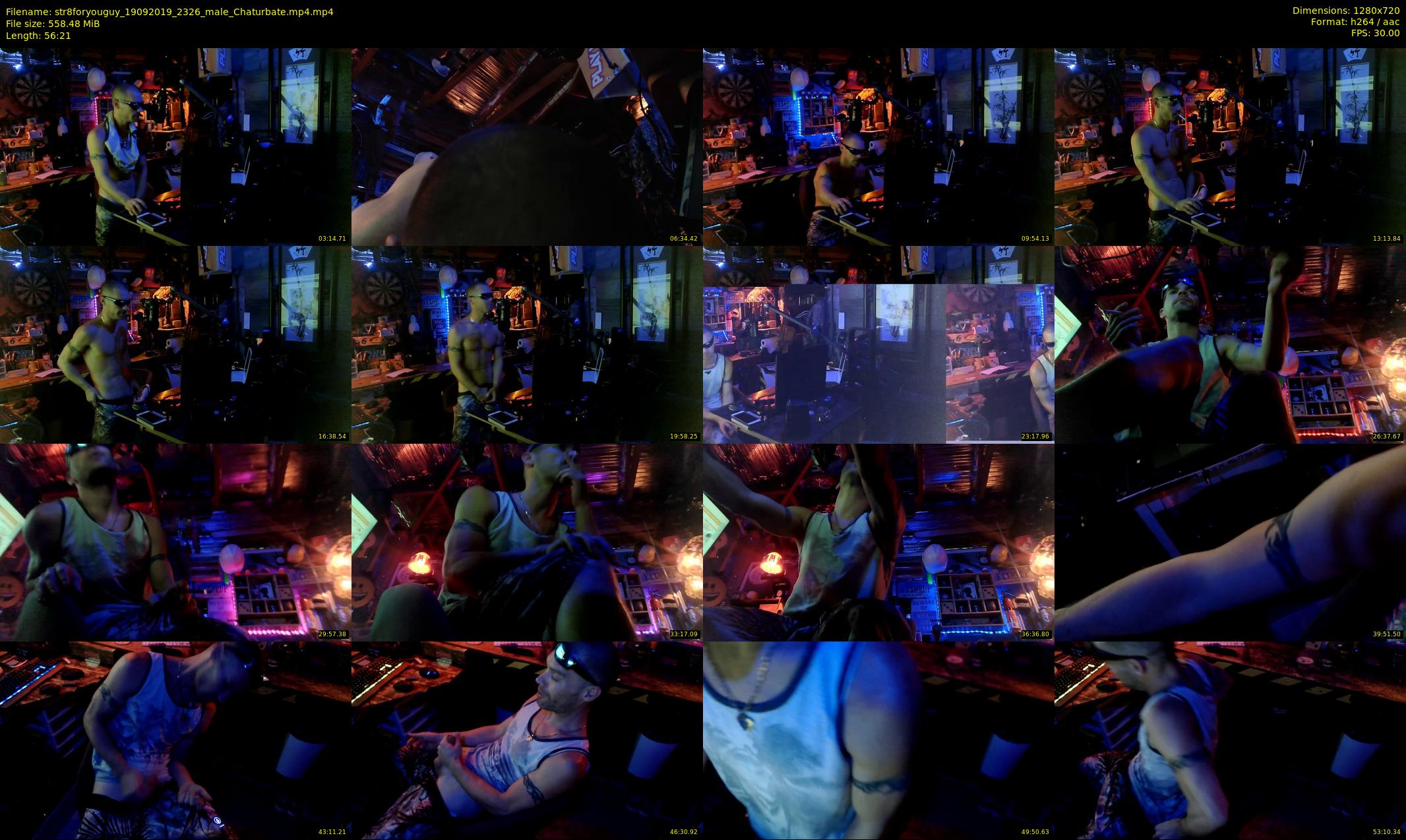 str8foryouguy — 57 minute Chaturbate male cam show recording, 720p, Sep 19, 2019