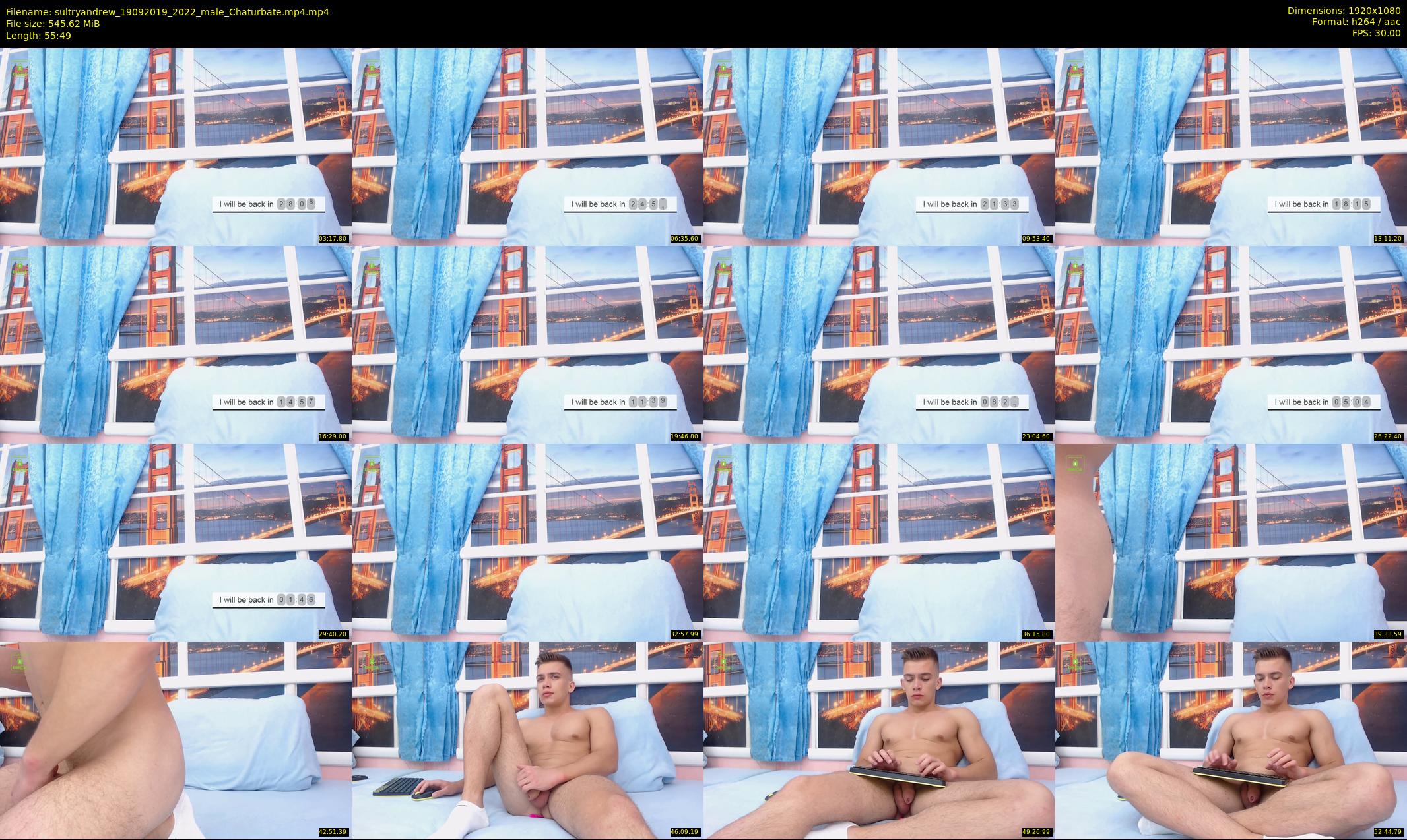 sultryandrew — 56 minute Chaturbate male cam show recording, 1080p, Sep 19, 2019