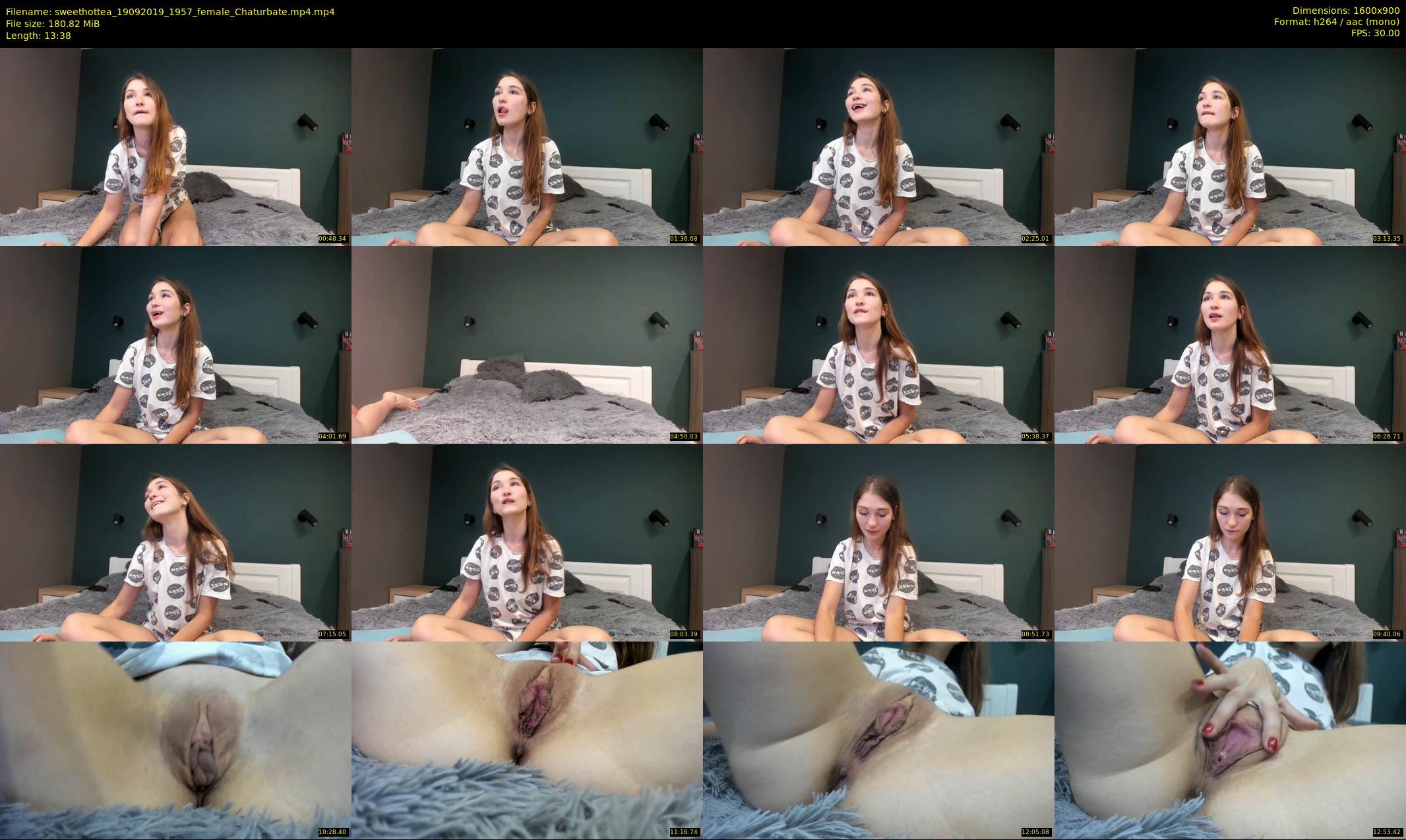 sweethottea — 14 minute Chaturbate female cam show recording, 720p, Sep 19, 2019