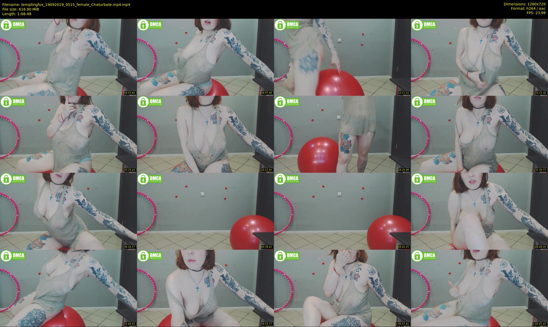 temptingfox — 69 minute Chaturbate female cam show recording, 720p, Sep 19, 2019