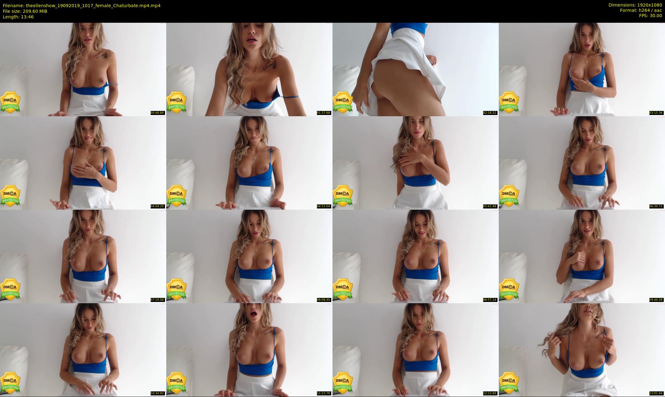 theellenshow — 14 minute Chaturbate female cam show recording, 1080p, Sep 19, 2019