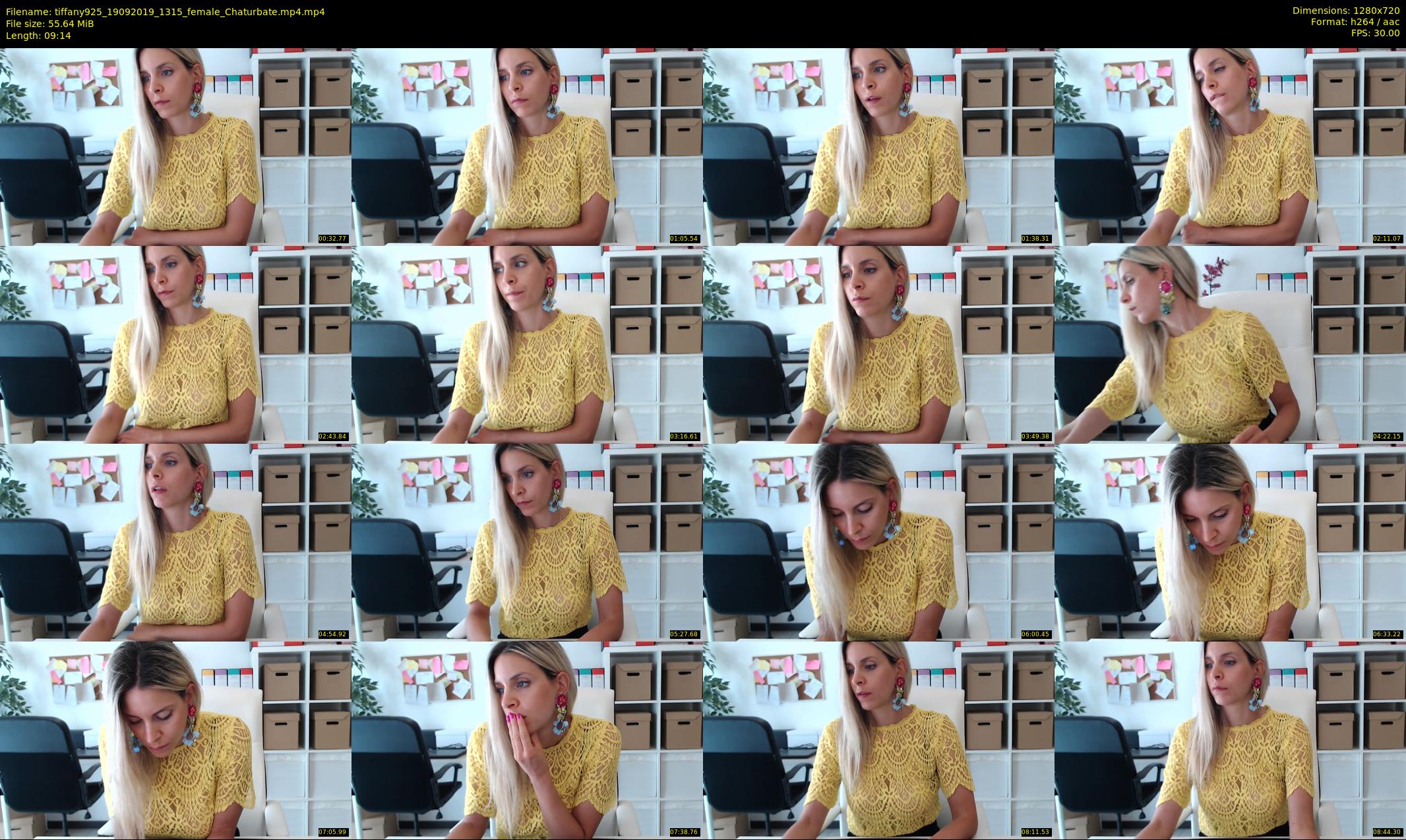 tiffany925 — 10 minute Chaturbate female cam show recording, 720p, Sep 19, 2019