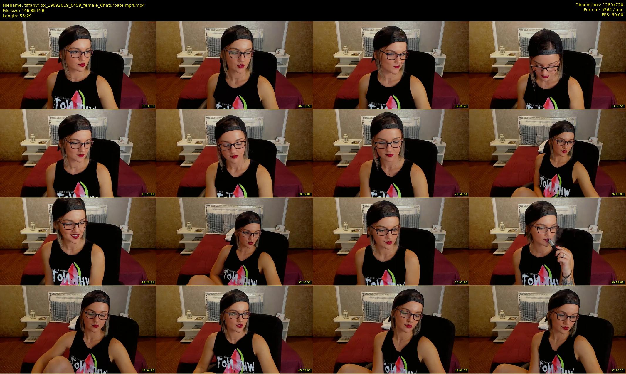 tiffanyriox — 56 minute Chaturbate female cam show recording, 720p, Sep 19, 2019