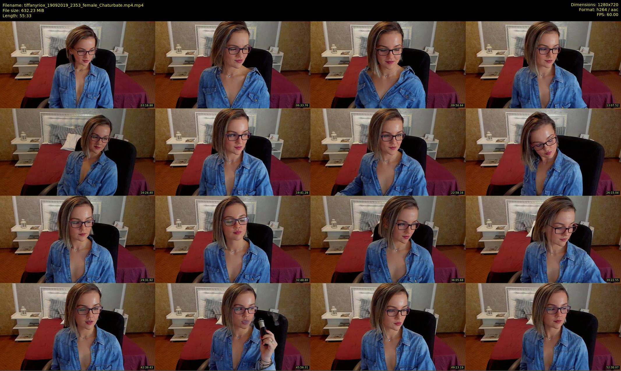 tiffanyriox — 56 minute Chaturbate female cam show recording, 720p, Sep 19, 2019