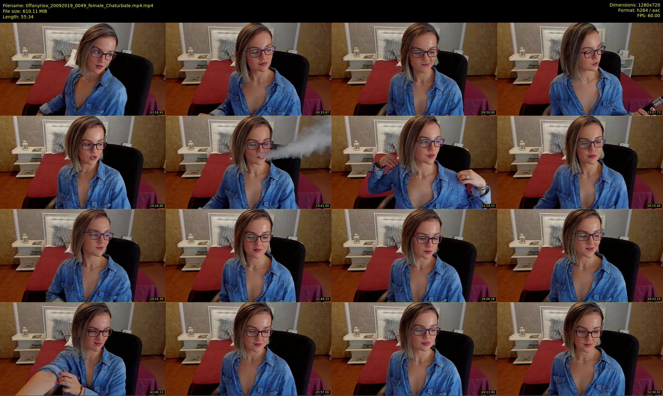 tiffanyriox — 56 minute Chaturbate female cam show recording, 720p, Sep 20, 2019
