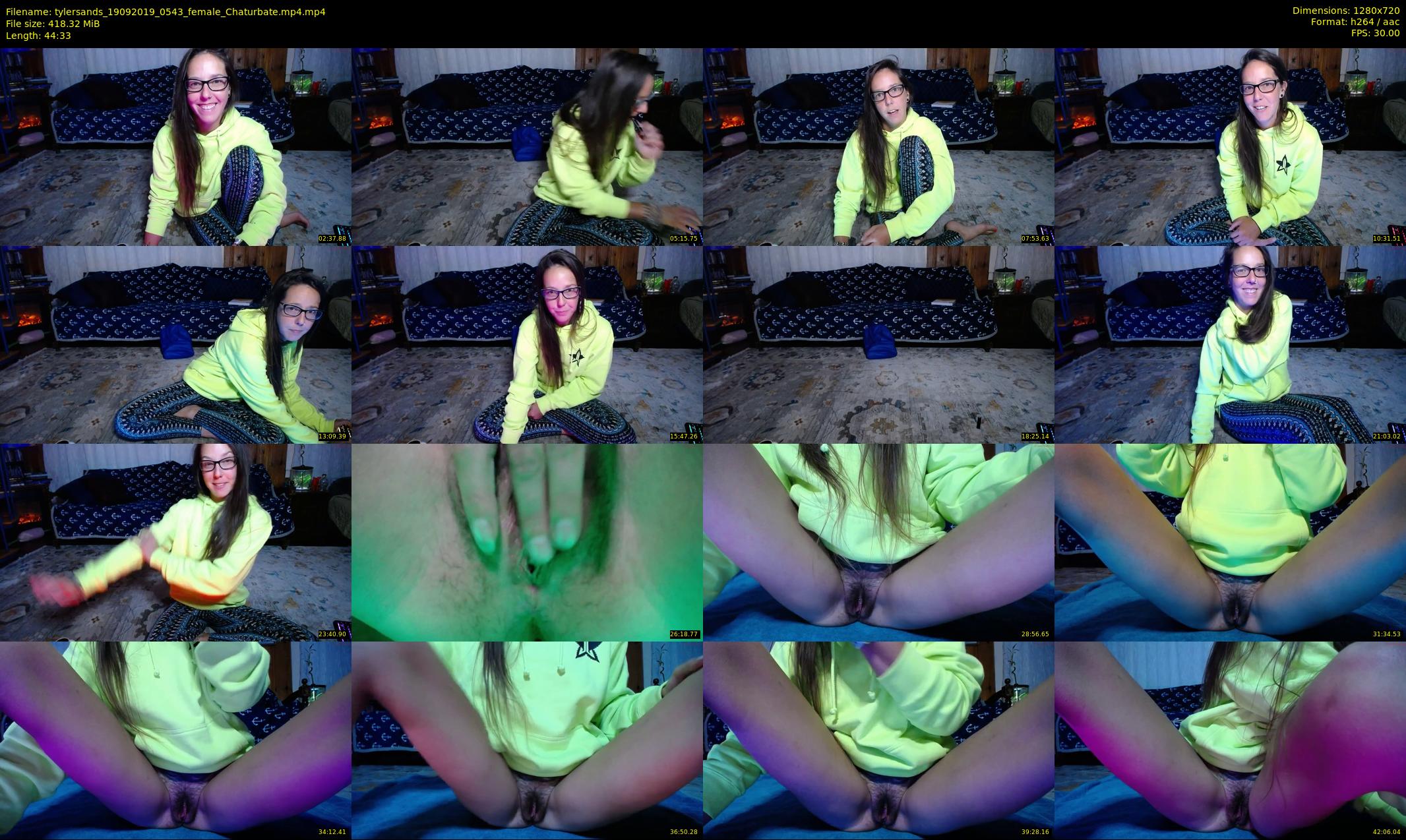 tylersands — 45 minute Chaturbate female cam show recording, 720p, Sep 19, 2019