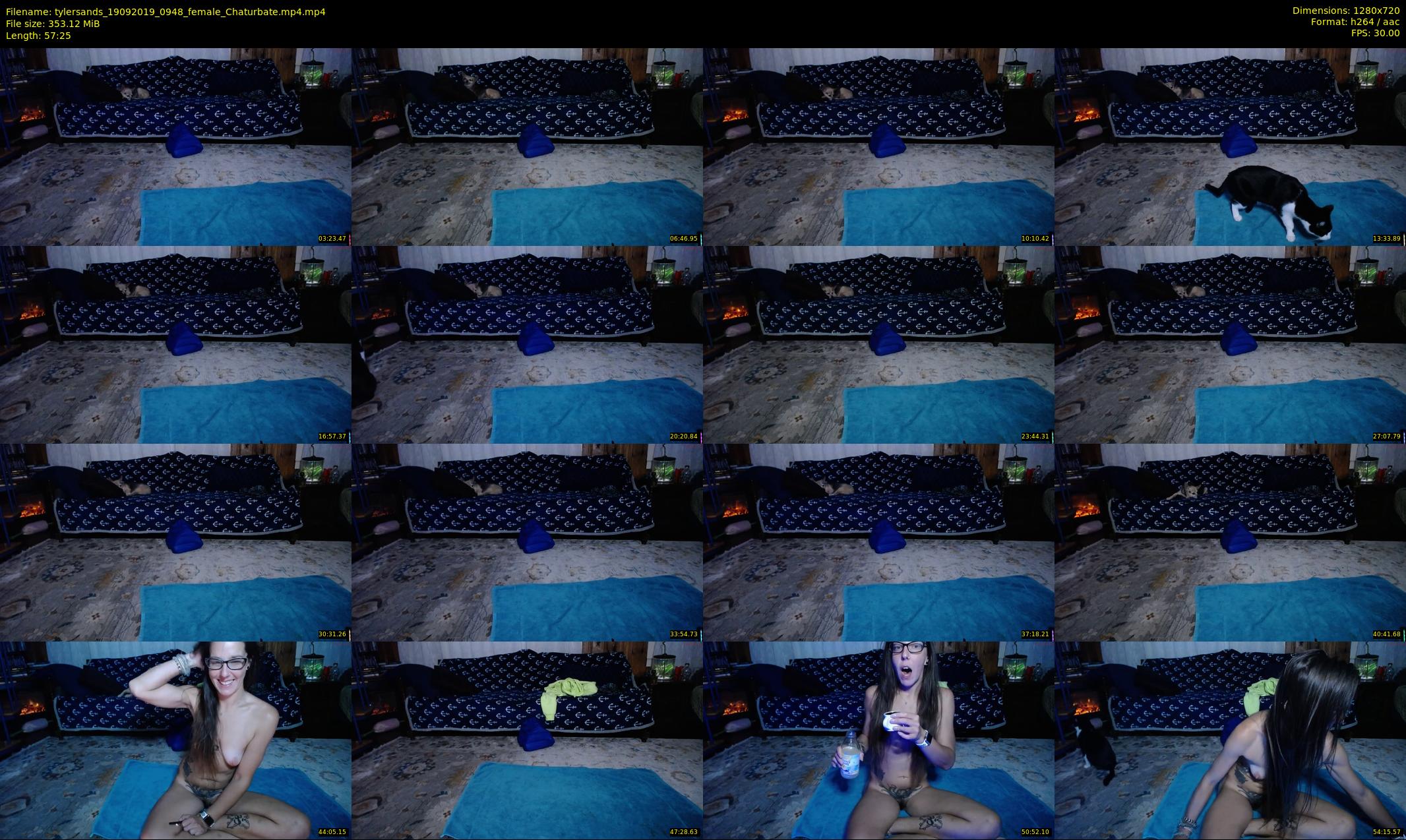 tylersands — 58 minute Chaturbate female cam show recording, 720p, Sep 19, 2019