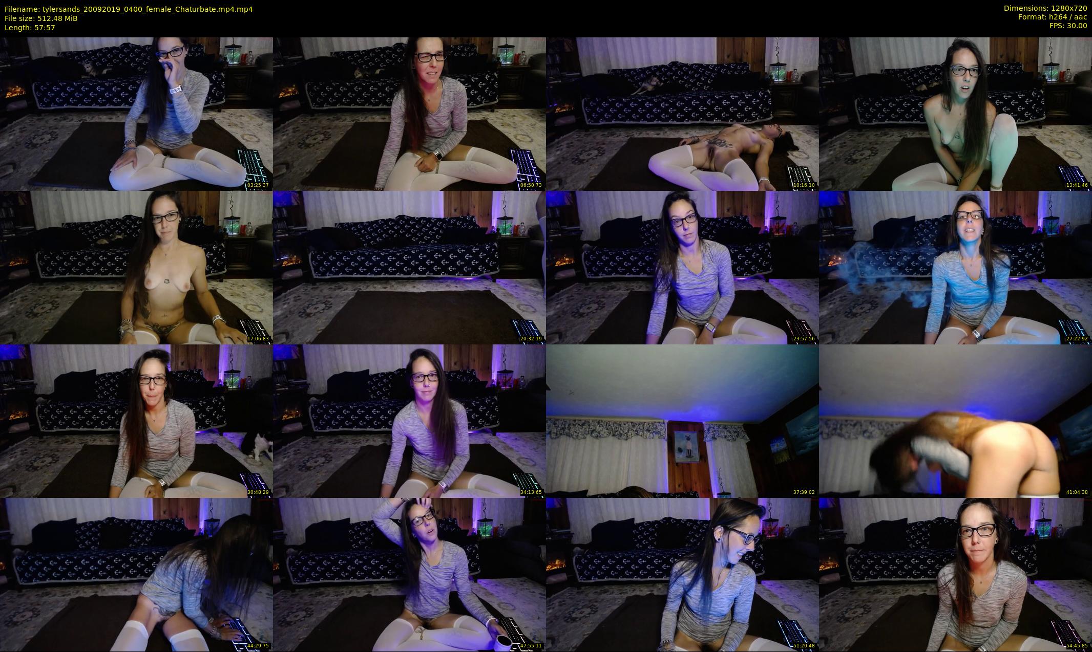 tylersands — 58 minute Chaturbate female cam show recording, 720p, Sep 20, 2019