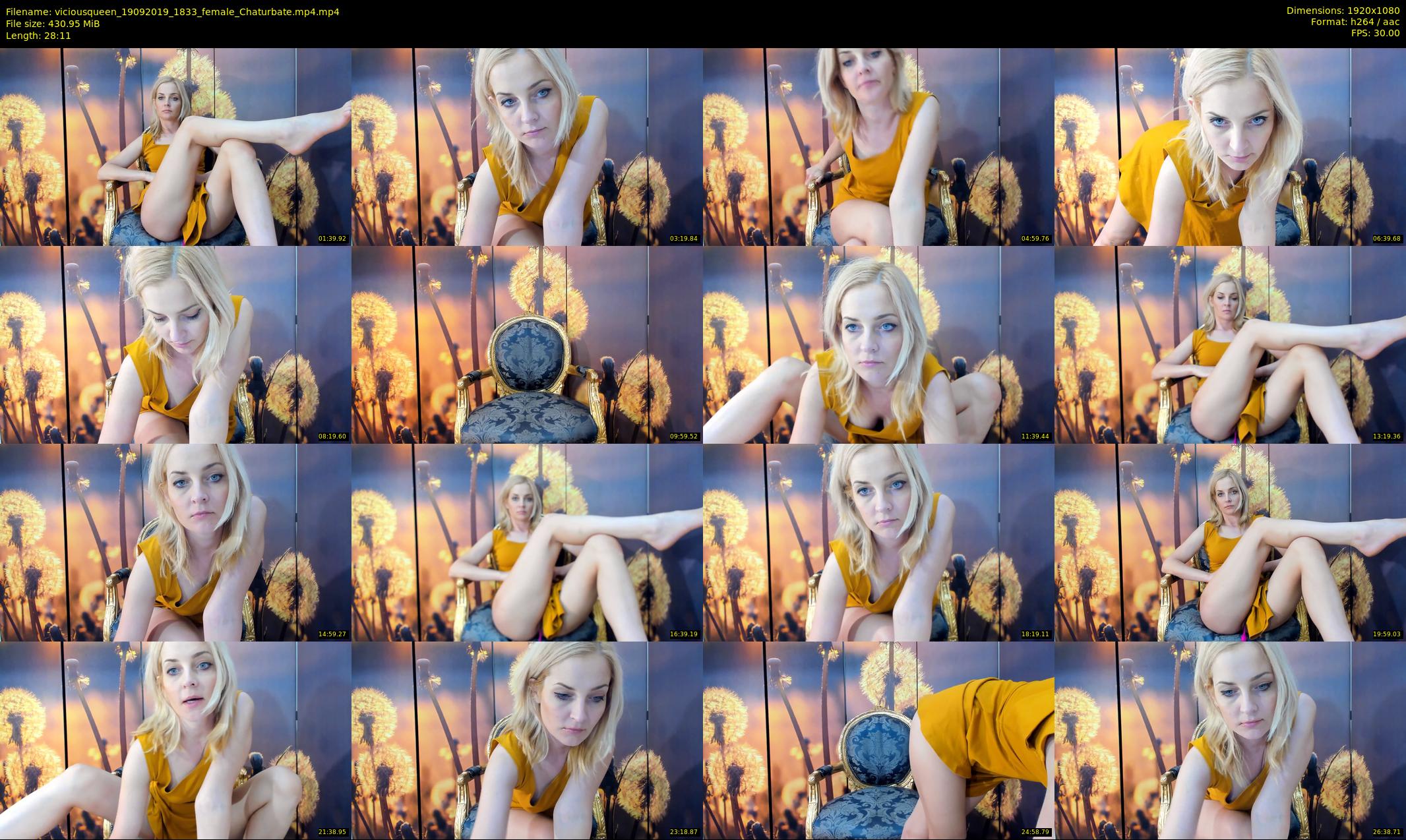 viciousqueen — 29 minute Chaturbate female cam show recording, 1080p, Sep 19, 2019