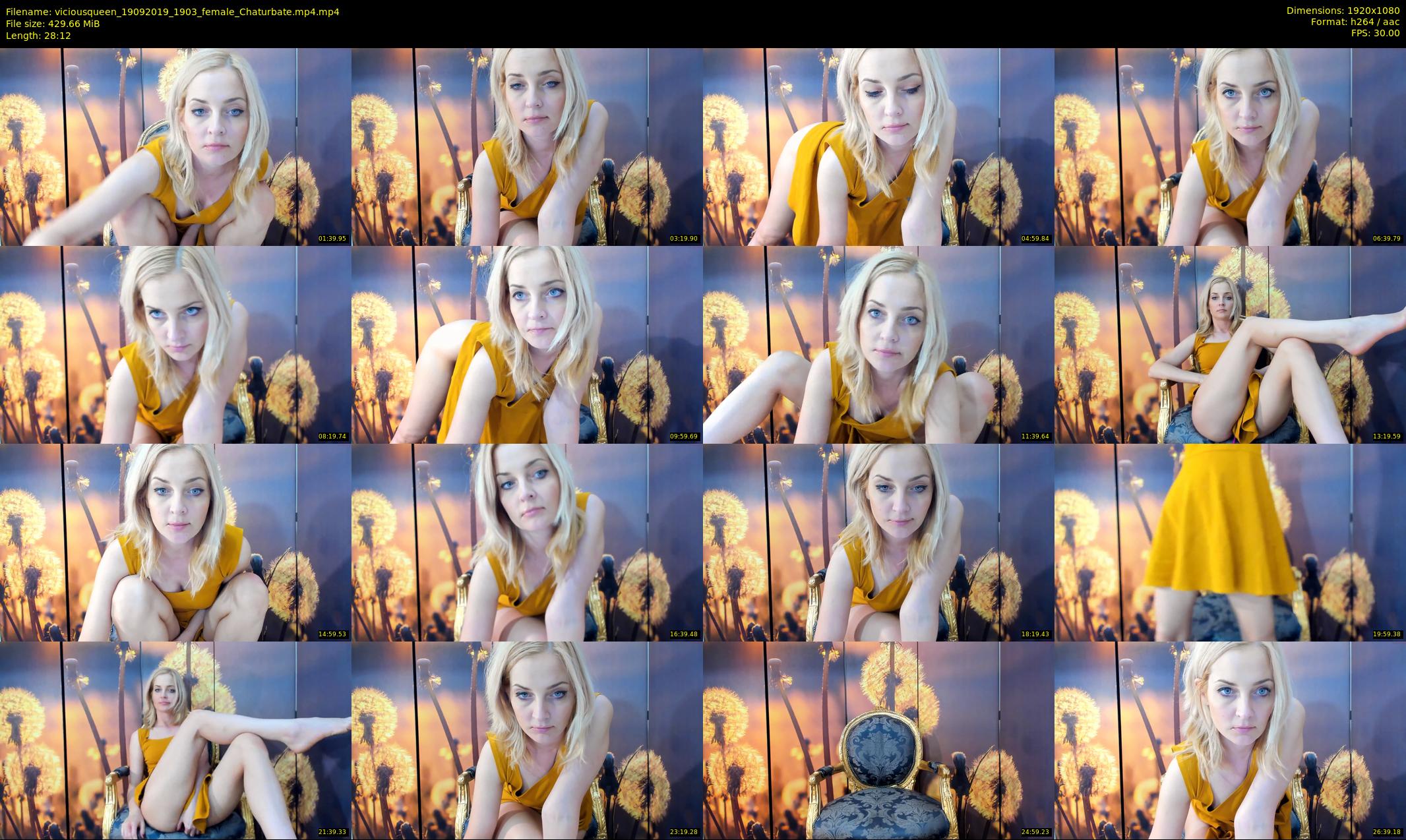 viciousqueen — 29 minute Chaturbate female cam show recording, 1080p, Sep 19, 2019