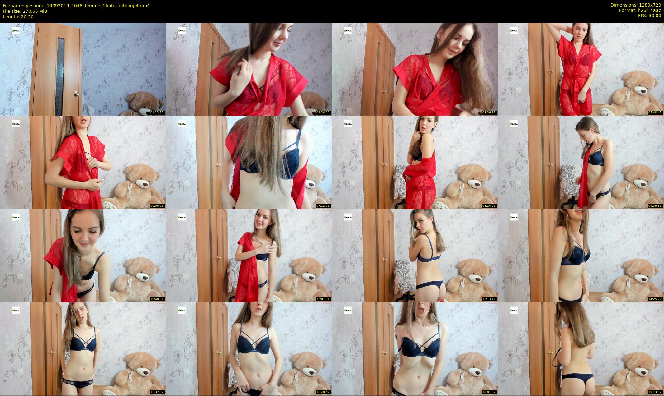 yesonee — 21 minute Chaturbate female cam show recording, 720p, Sep 19, 2019