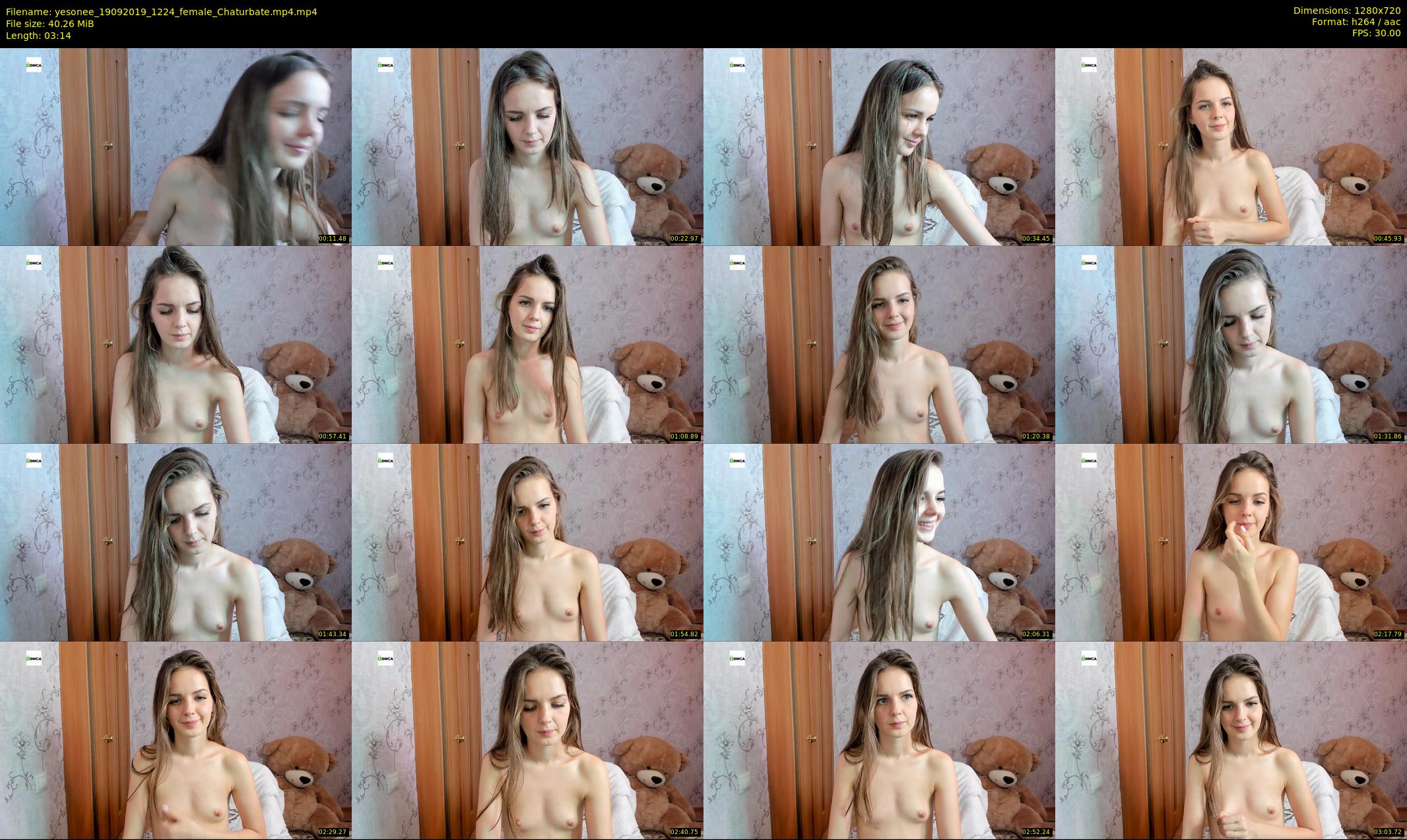 yesonee — 4 minute Chaturbate female cam show recording, 720p, Sep 19, 2019