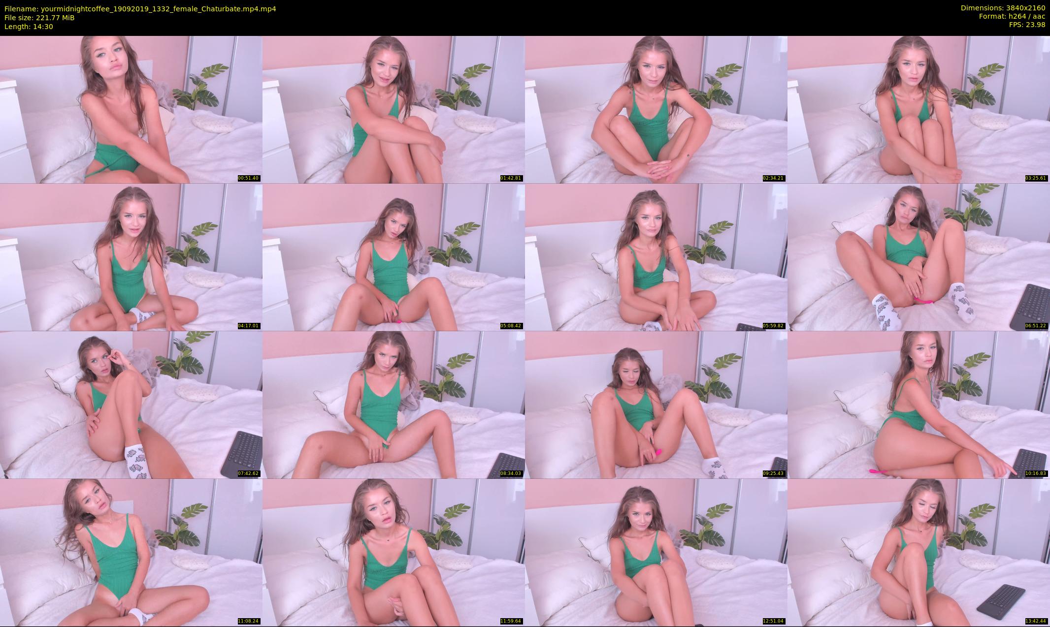 yourmidnightcoffee — 15 minute Chaturbate female cam show recording, 4K, Sep 19, 2019