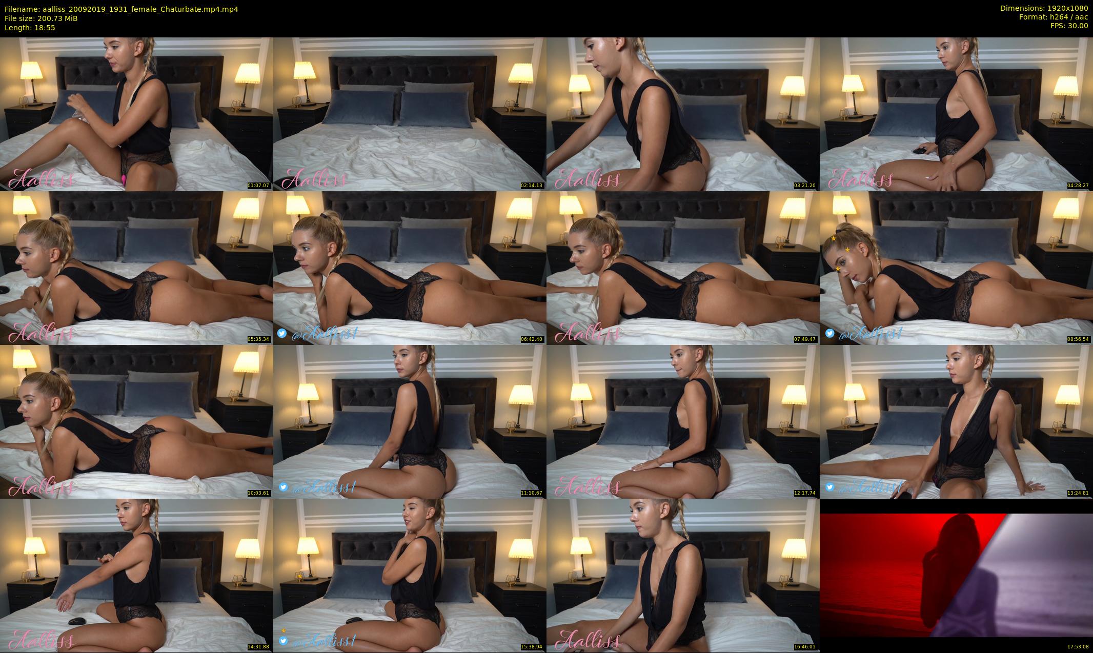 aalliss — 19 minute Chaturbate female cam show recording, 1080p, Sep 20, 2019