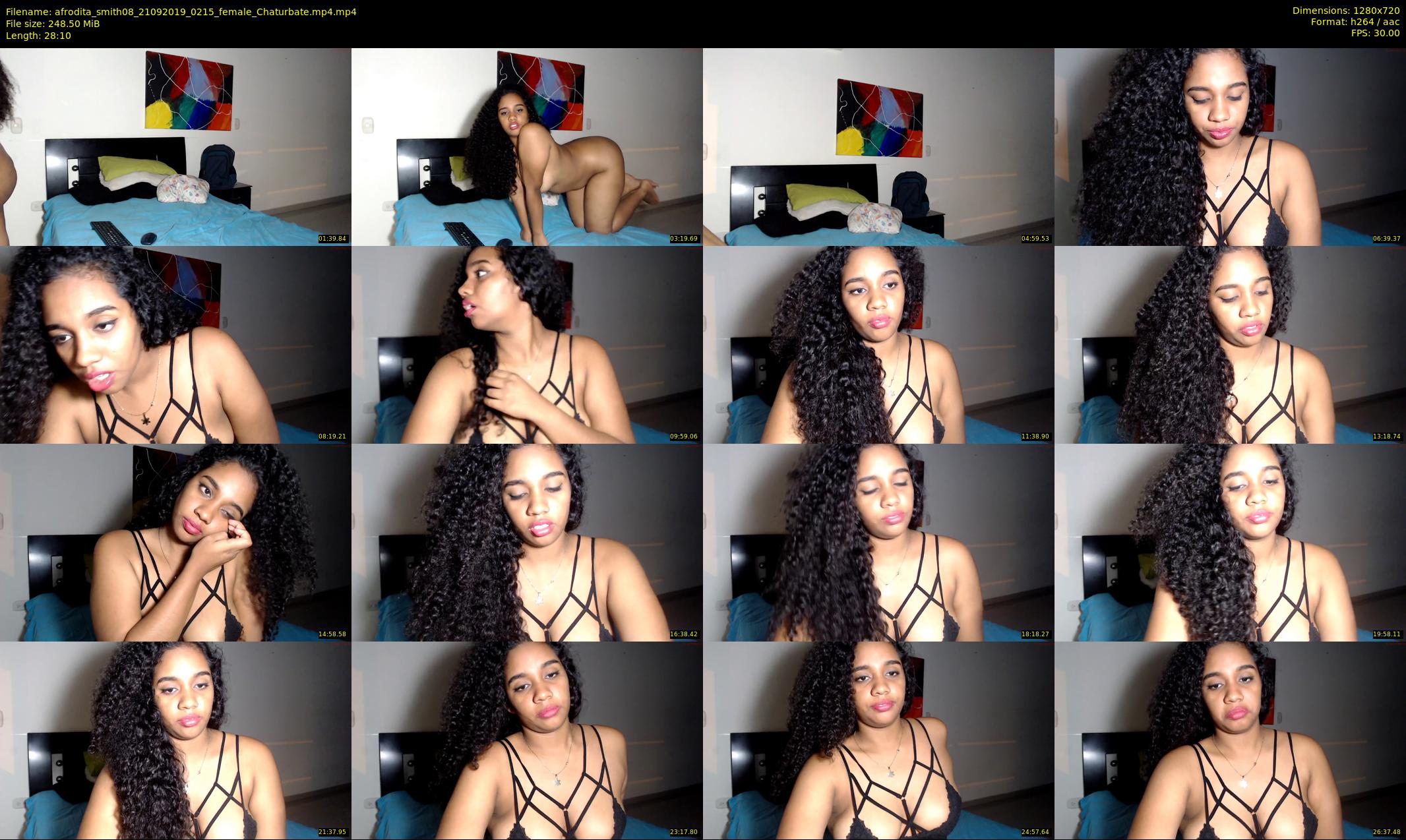 afrodita_smith08 — 29 minute Chaturbate female cam show recording, 720p, Sep 21, 2019