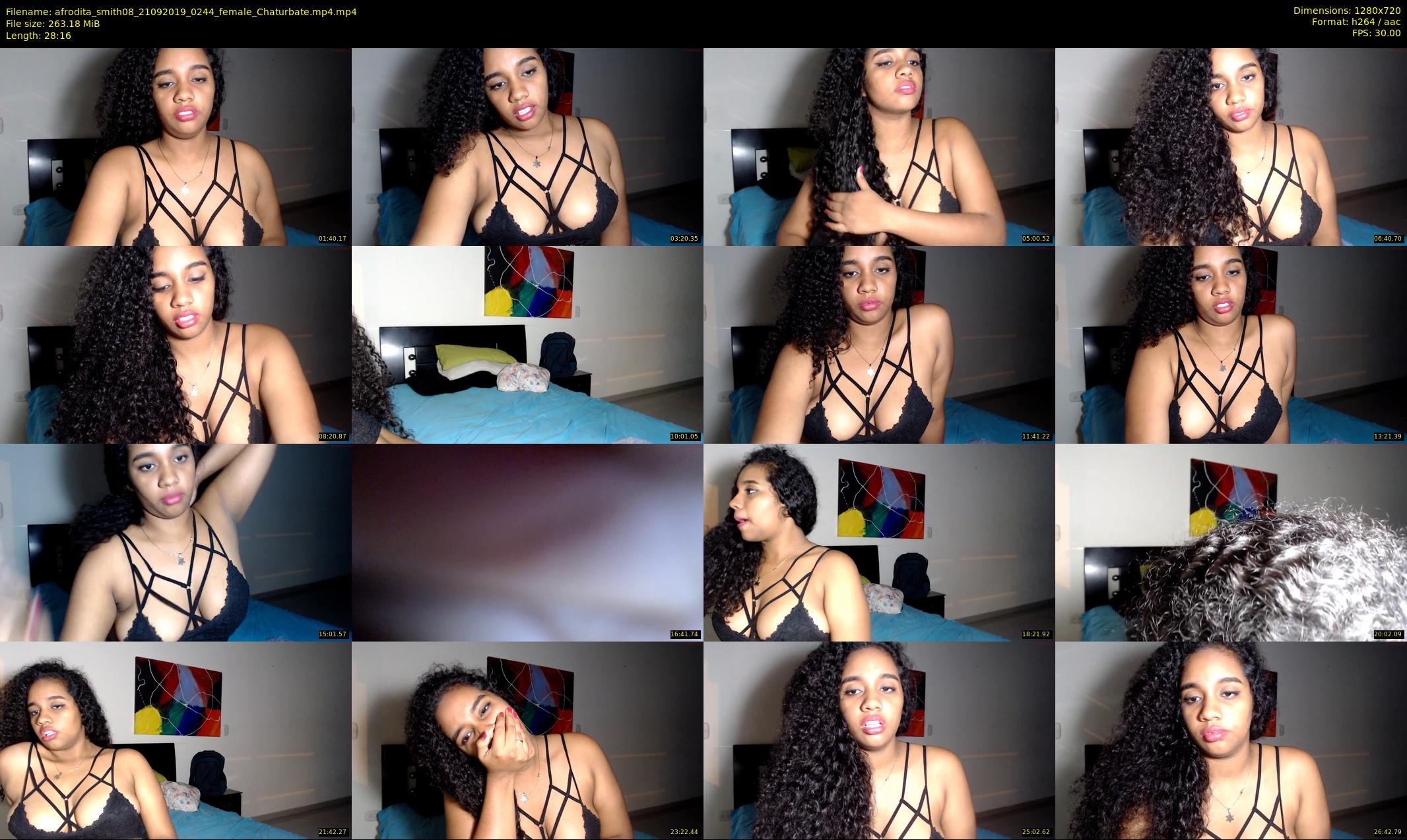 afrodita_smith08 — 29 minute Chaturbate female cam show recording, 720p, Sep 21, 2019
