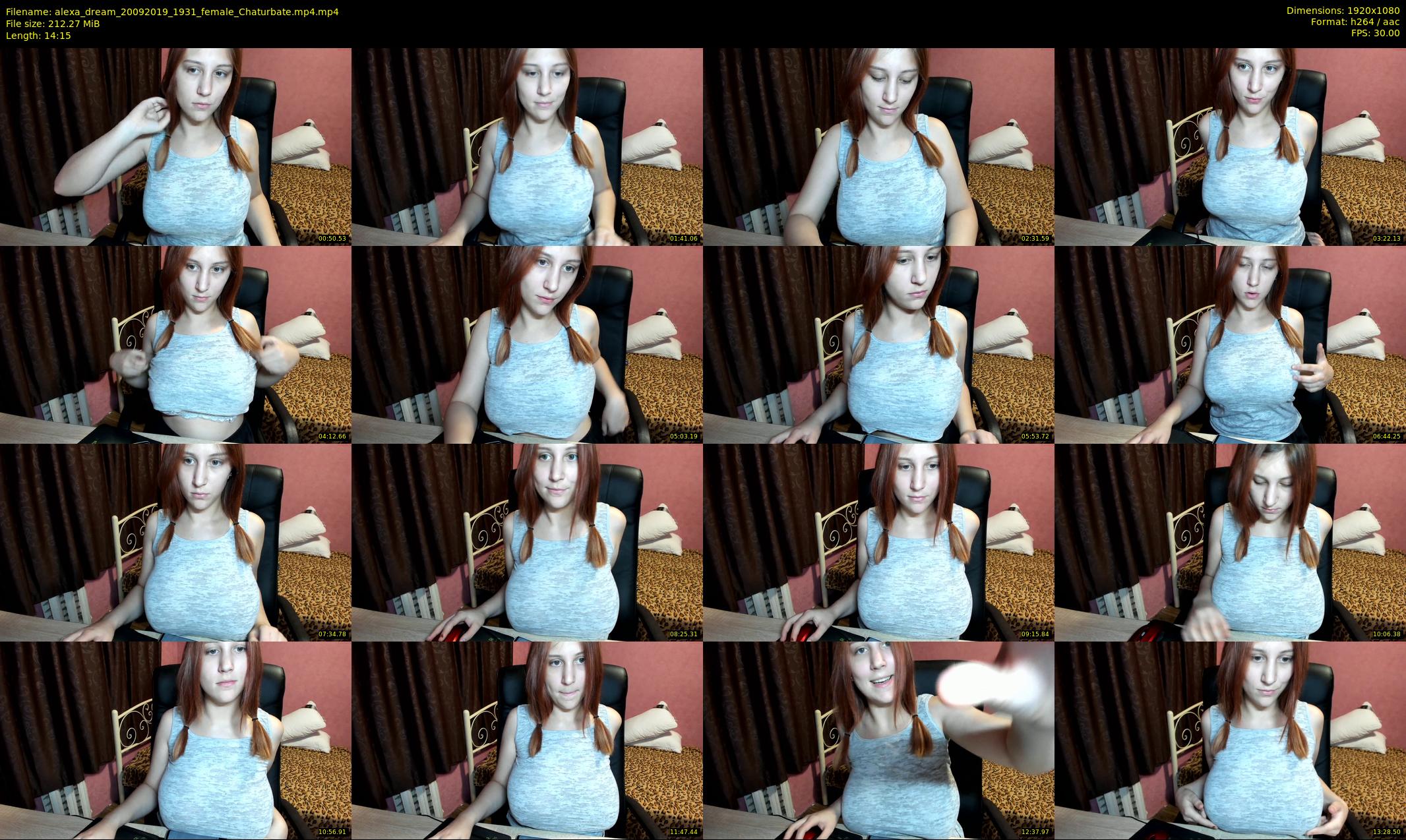 alexa_dream — 15 minute Chaturbate female cam show recording, 1080p, Sep 20, 2019