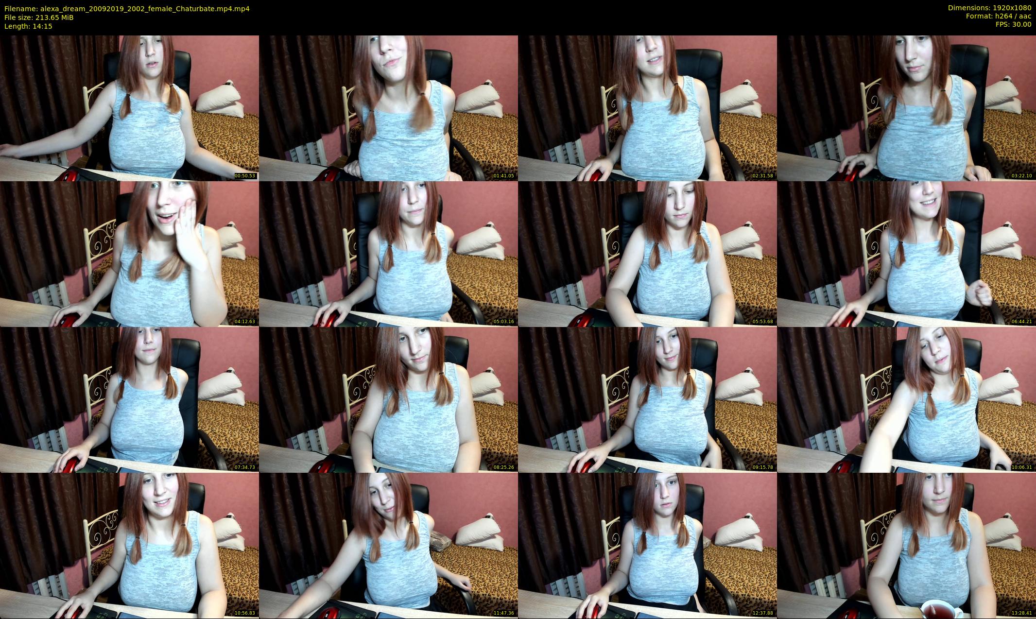 alexa_dream — 15 minute Chaturbate female cam show recording, 1080p, Sep 20, 2019