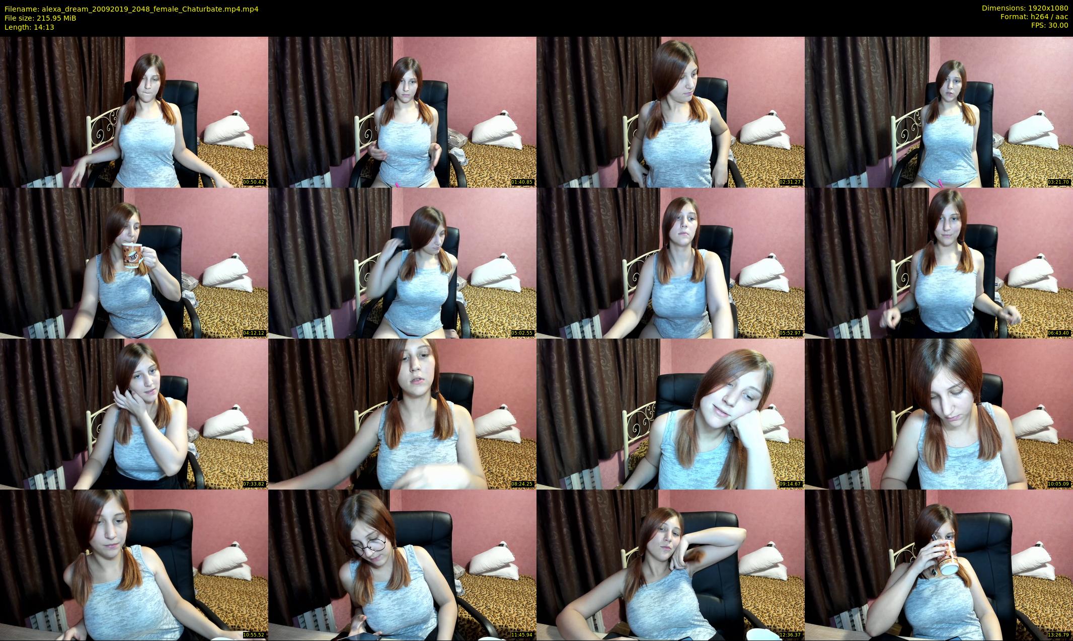 alexa_dream — 15 minute Chaturbate female cam show recording, 1080p, Sep 20, 2019