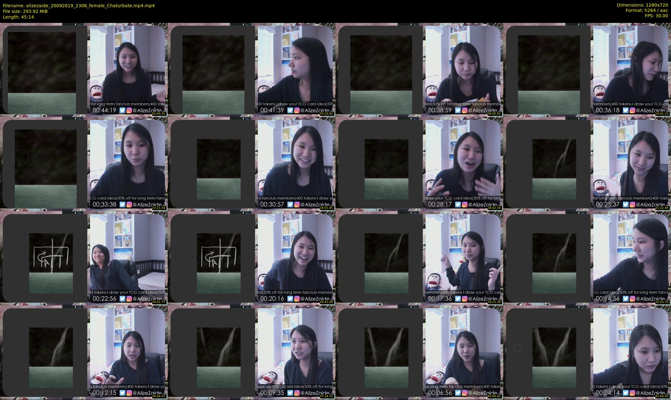 alizezaide — 46 minute Chaturbate female cam show recording, 720p, Sep 20, 2019