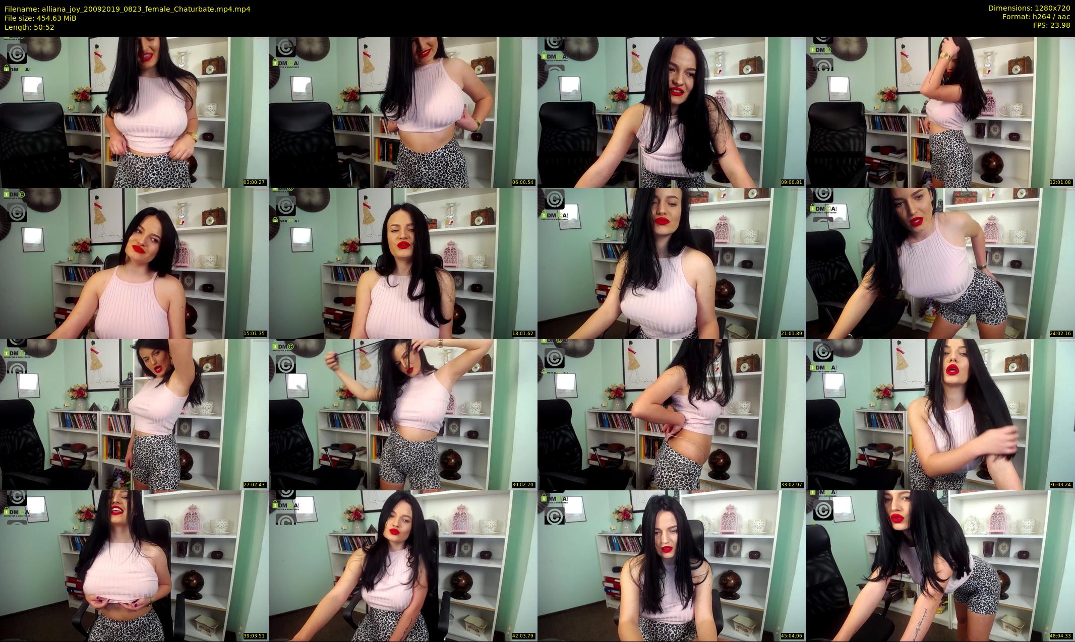 alliana_joy — 51 minute Chaturbate female cam show recording, 720p, Sep 20, 2019