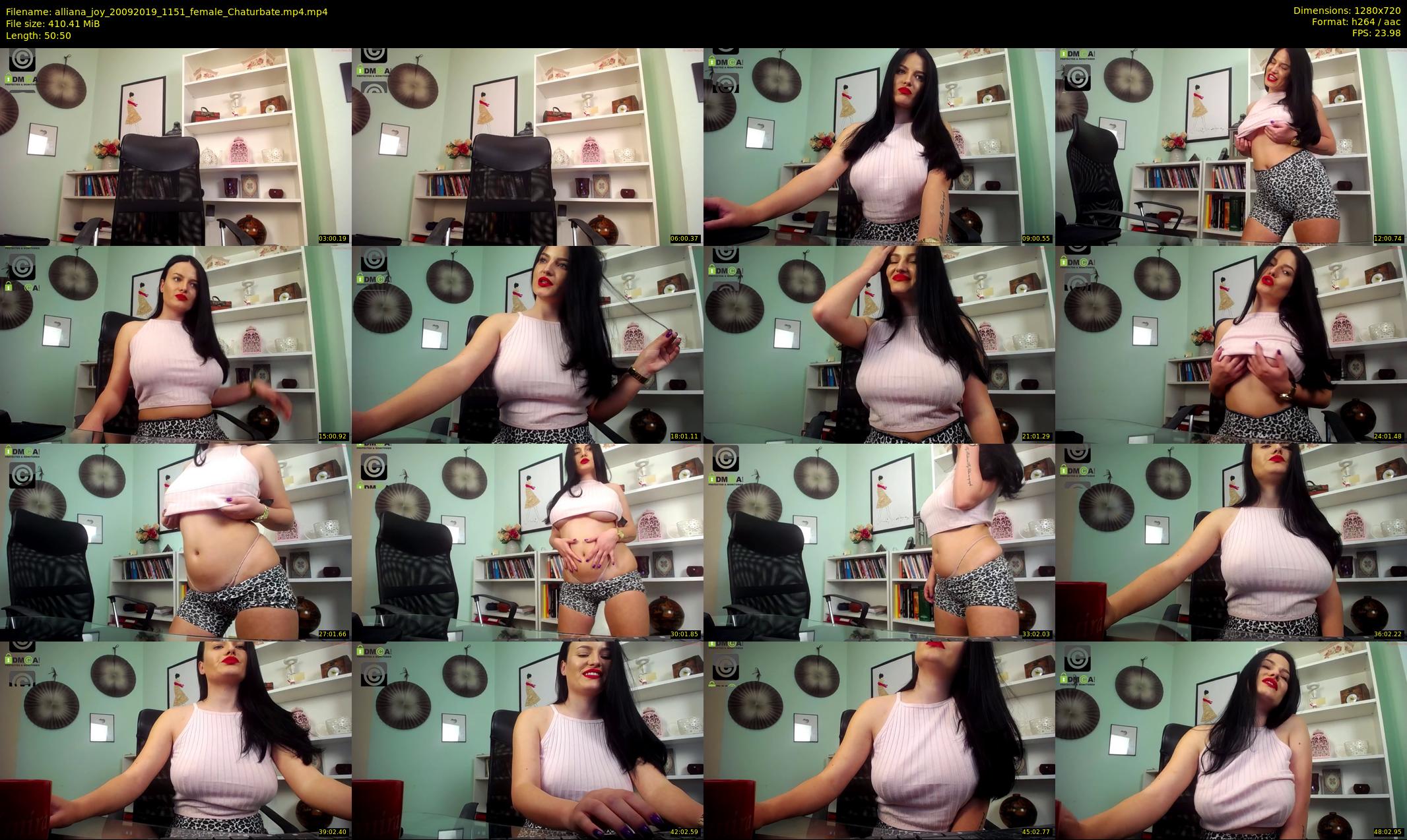 alliana_joy — 51 minute Chaturbate female cam show recording, 720p, Sep 20, 2019