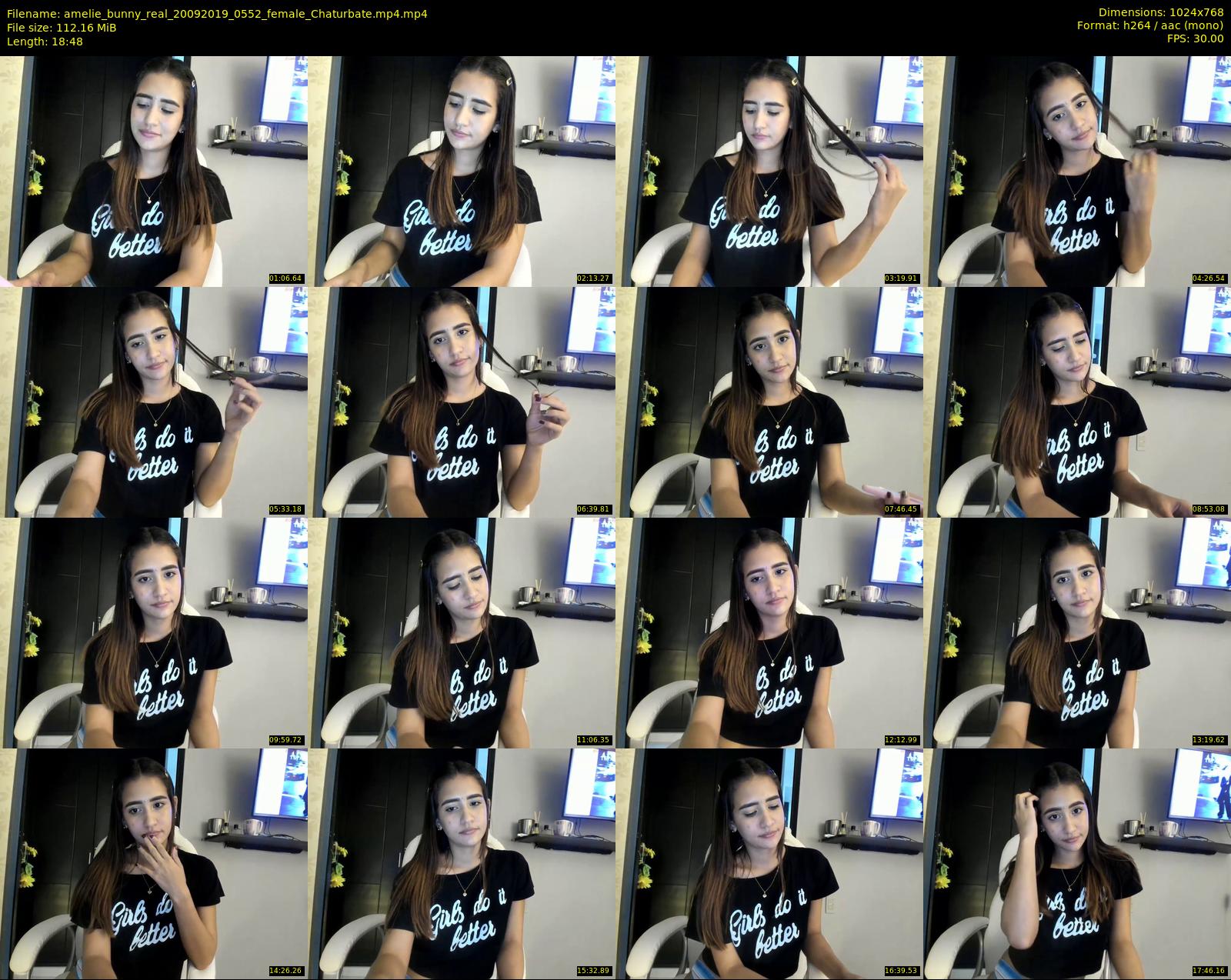 amelie_bunny_real — 19 minute Chaturbate female cam show recording, 720p, Sep 20, 2019