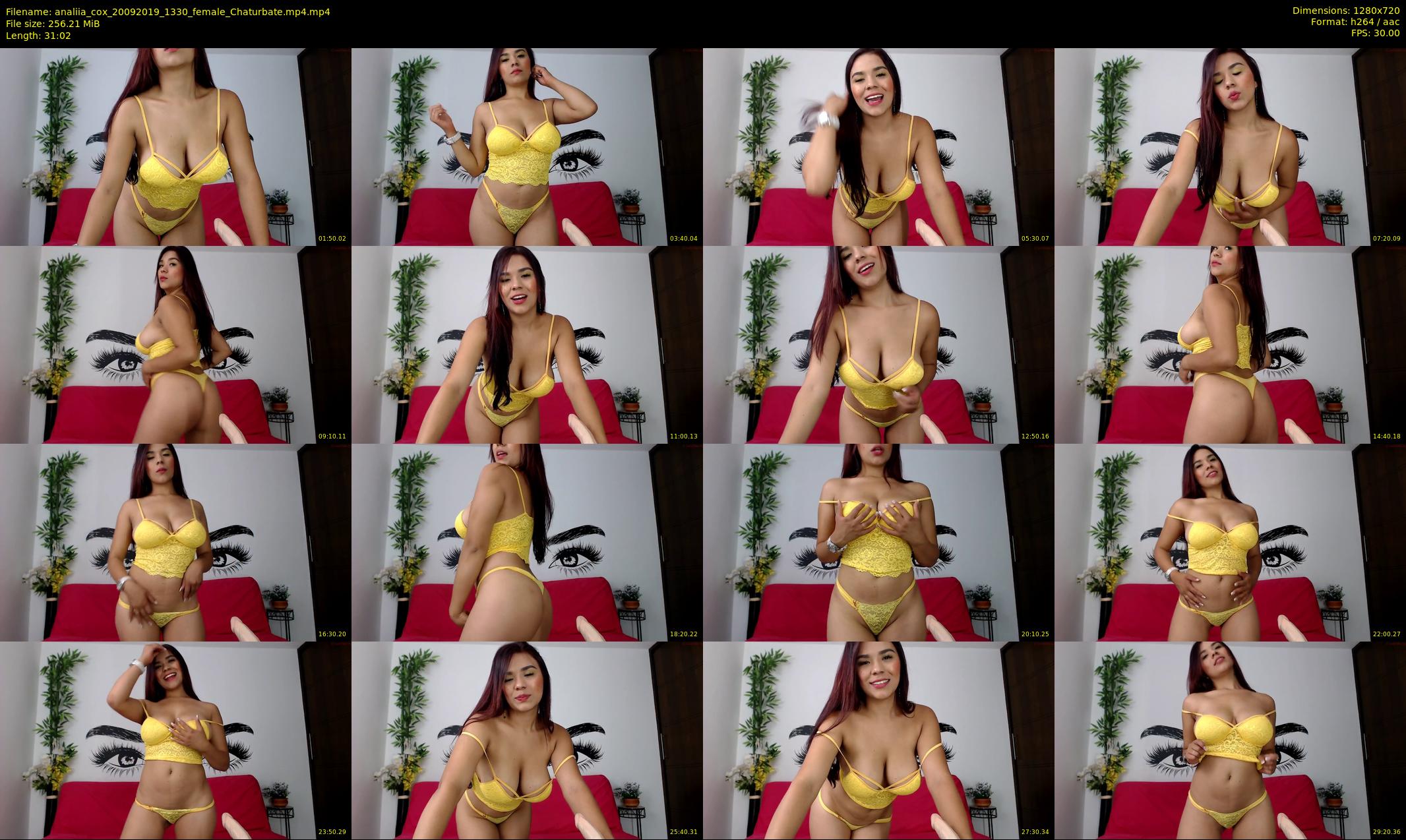 analiia_cox — 32 minute Chaturbate female cam show recording, 720p, Sep 20, 2019