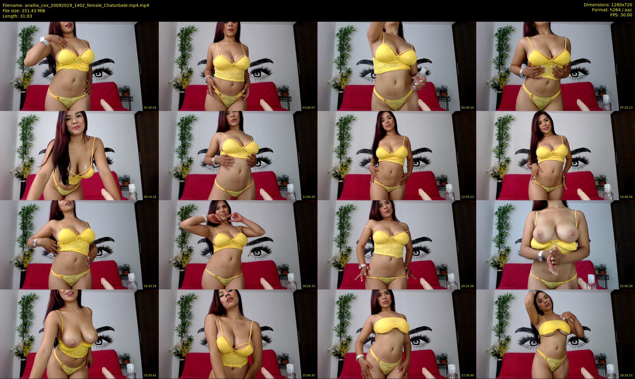 analiia_cox — 32 minute Chaturbate female cam show recording, 720p, Sep 20, 2019