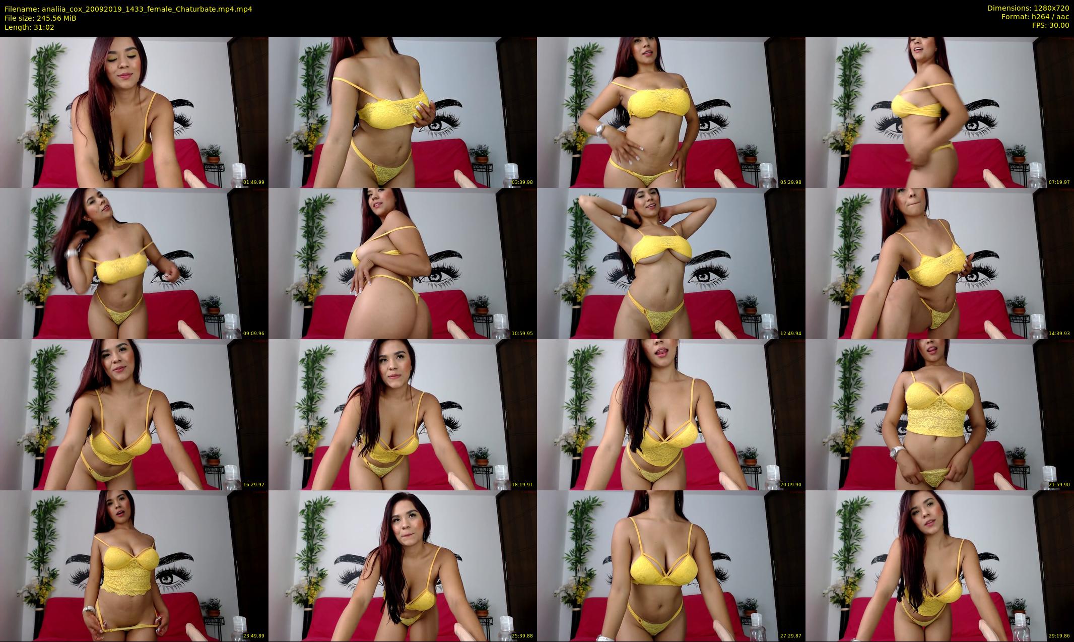 analiia_cox — 32 minute Chaturbate female cam show recording, 720p, Sep 20, 2019