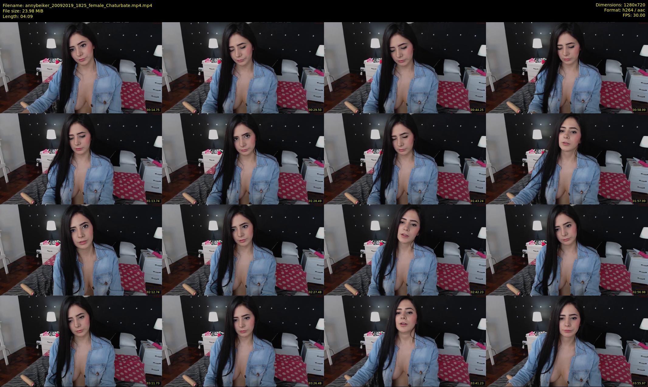 annybeiker — 5 minute Chaturbate female cam show recording, 720p, Sep 20, 2019