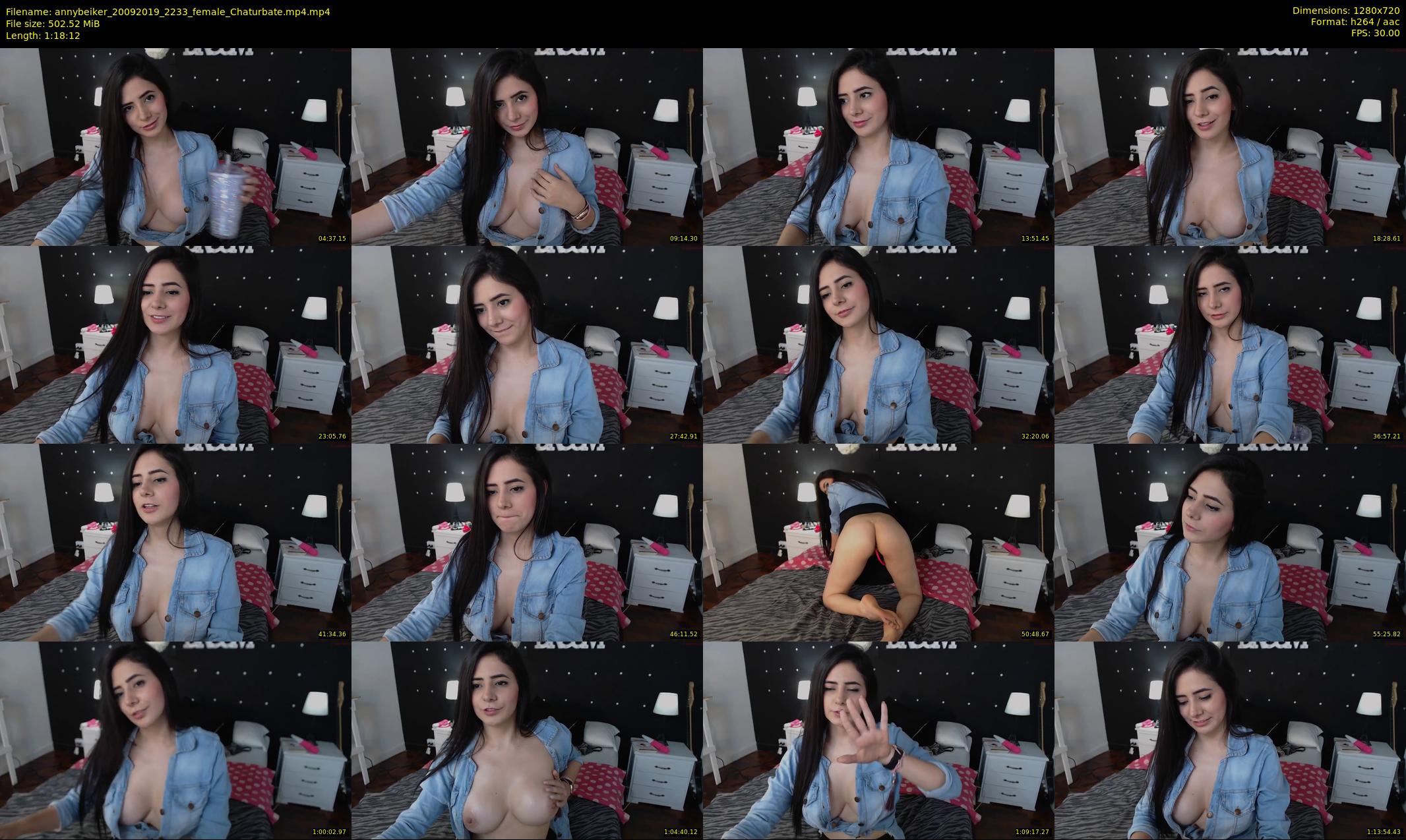 annybeiker — 79 minute Chaturbate female cam show recording, 720p, Sep 20, 2019