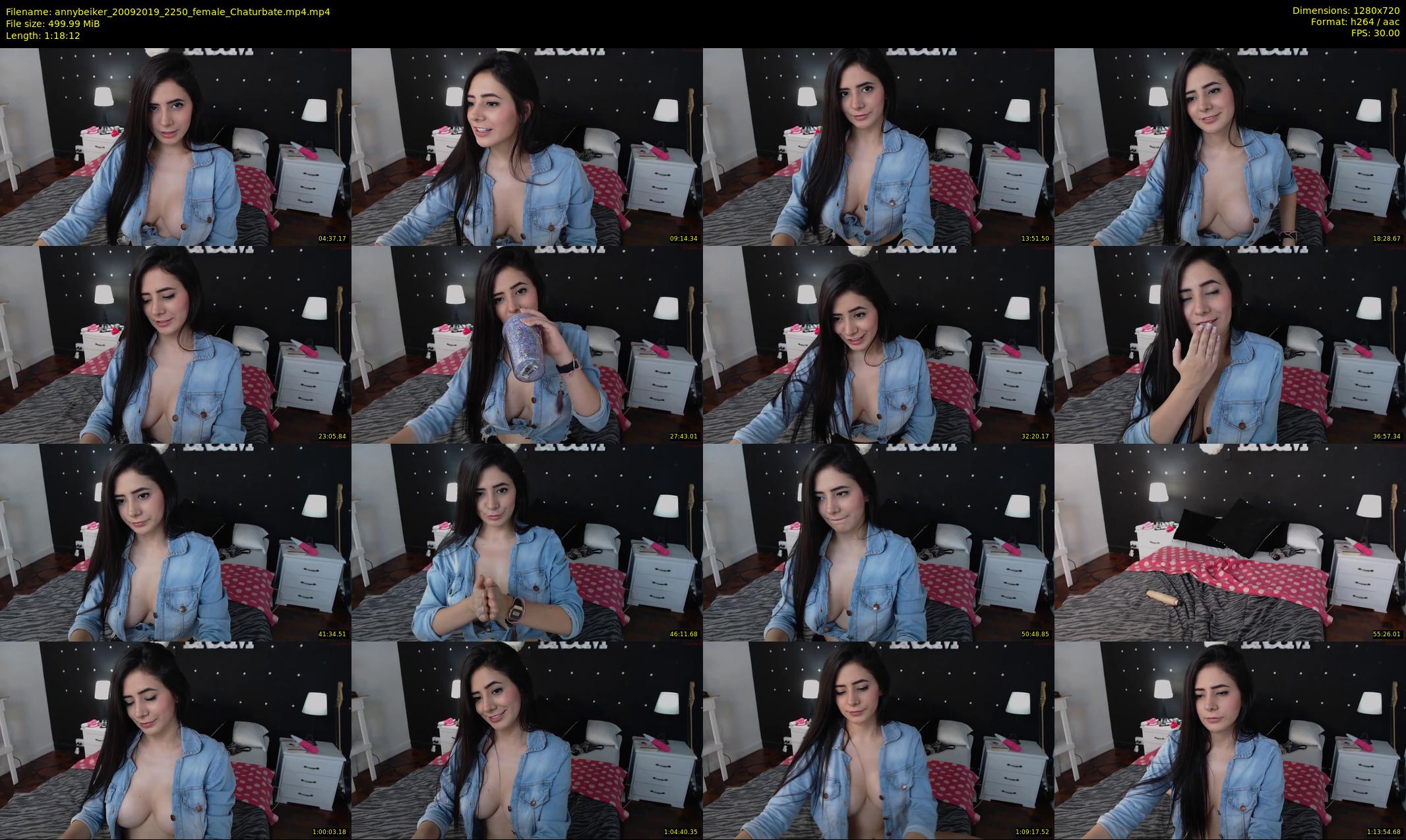 annybeiker — 79 minute Chaturbate female cam show recording, 720p, Sep 20, 2019
