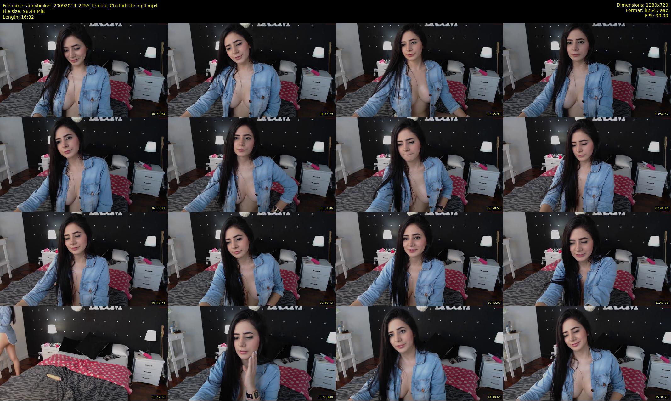 annybeiker — 17 minute Chaturbate female cam show recording, 720p, Sep 20, 2019
