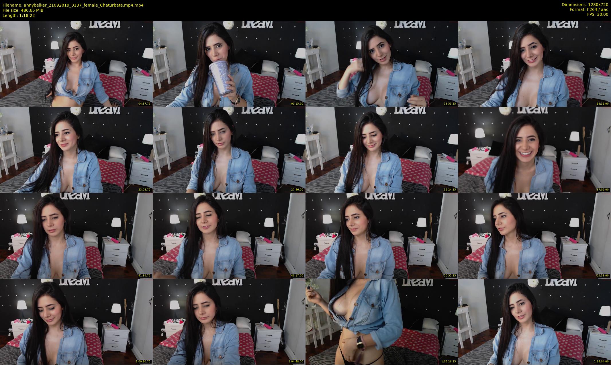 annybeiker — 79 minute Chaturbate female cam show recording, 720p, Sep 21, 2019
