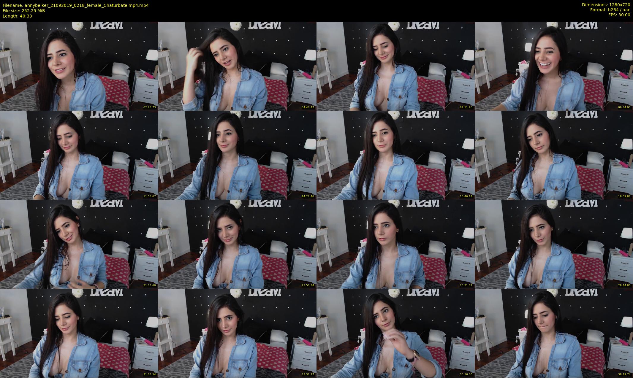 annybeiker — 41 minute Chaturbate female cam show recording, 720p, Sep 21, 2019