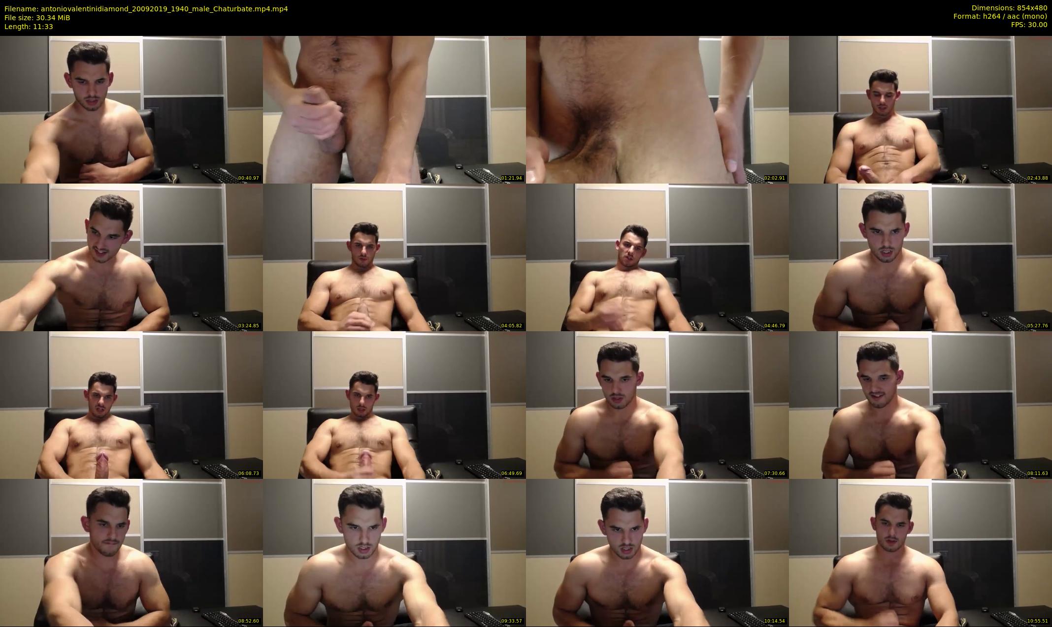 antoniovalentinidiamond — 12 minute Chaturbate male cam show recording, 480p, Sep 20, 2019