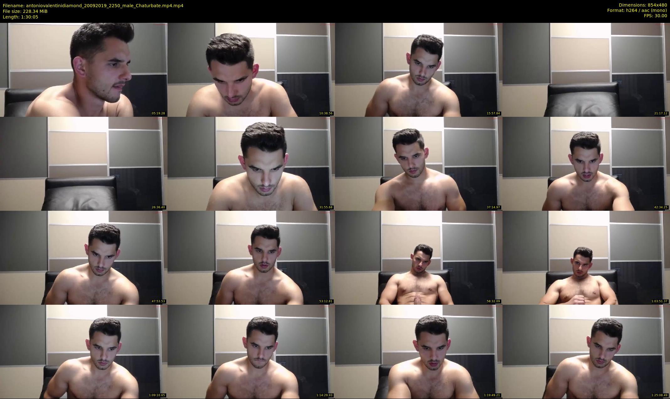 antoniovalentinidiamond — 91 minute Chaturbate male cam show recording, 480p, Sep 20, 2019