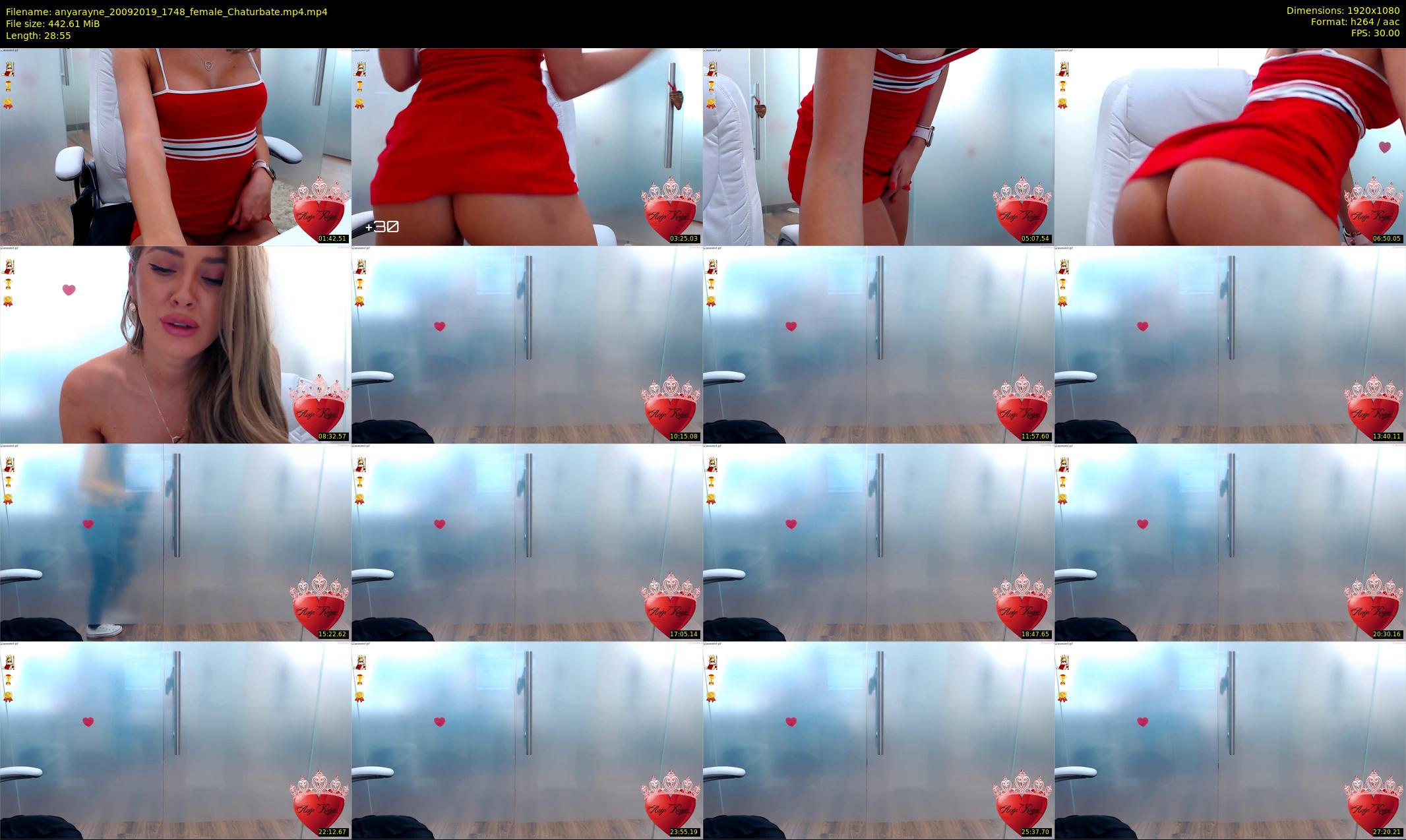 anyarayne — 29 minute Chaturbate female cam show recording, 1080p, Sep 20, 2019