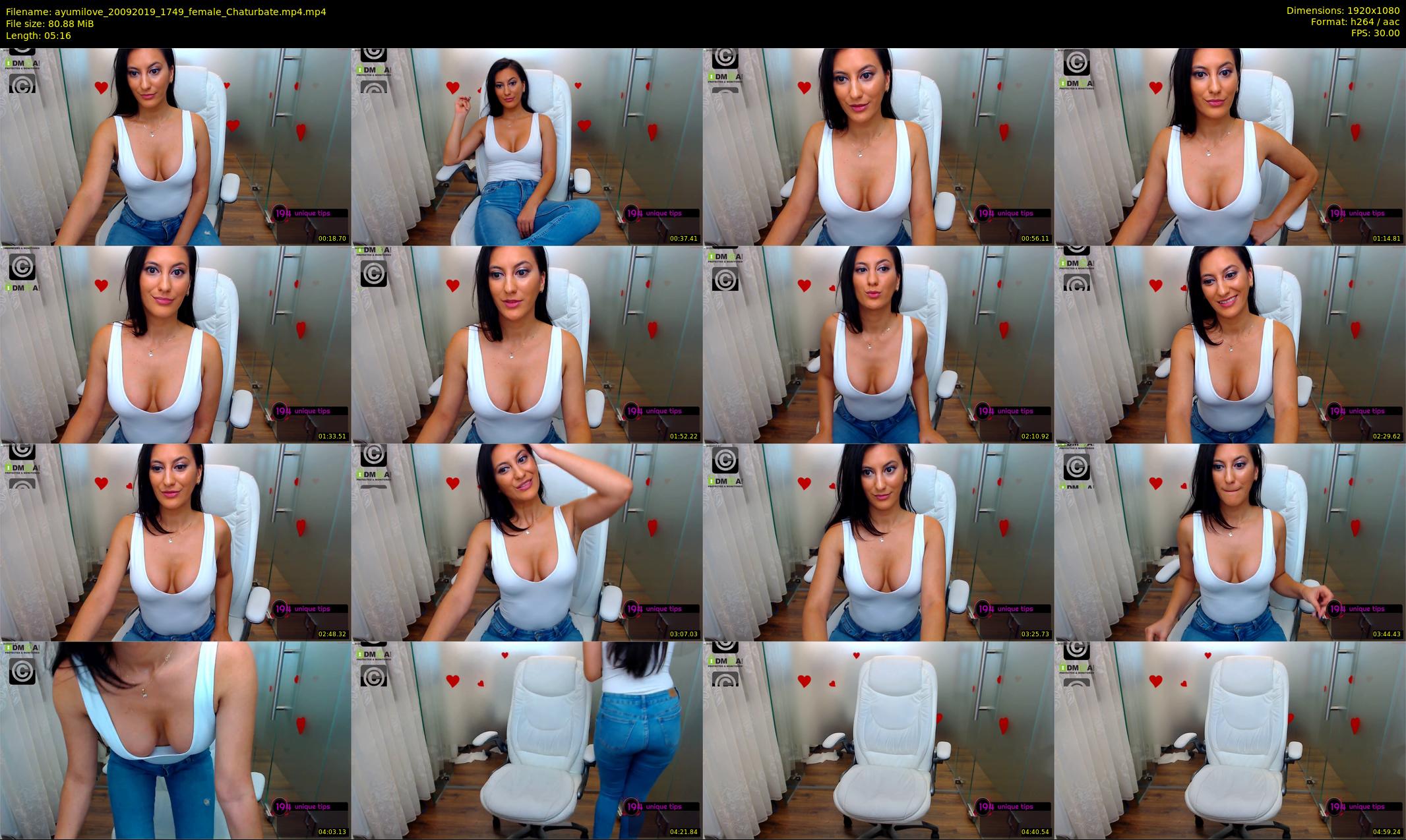 ayumilove — 6 minute Chaturbate female cam show recording, 1080p, Sep 20, 2019