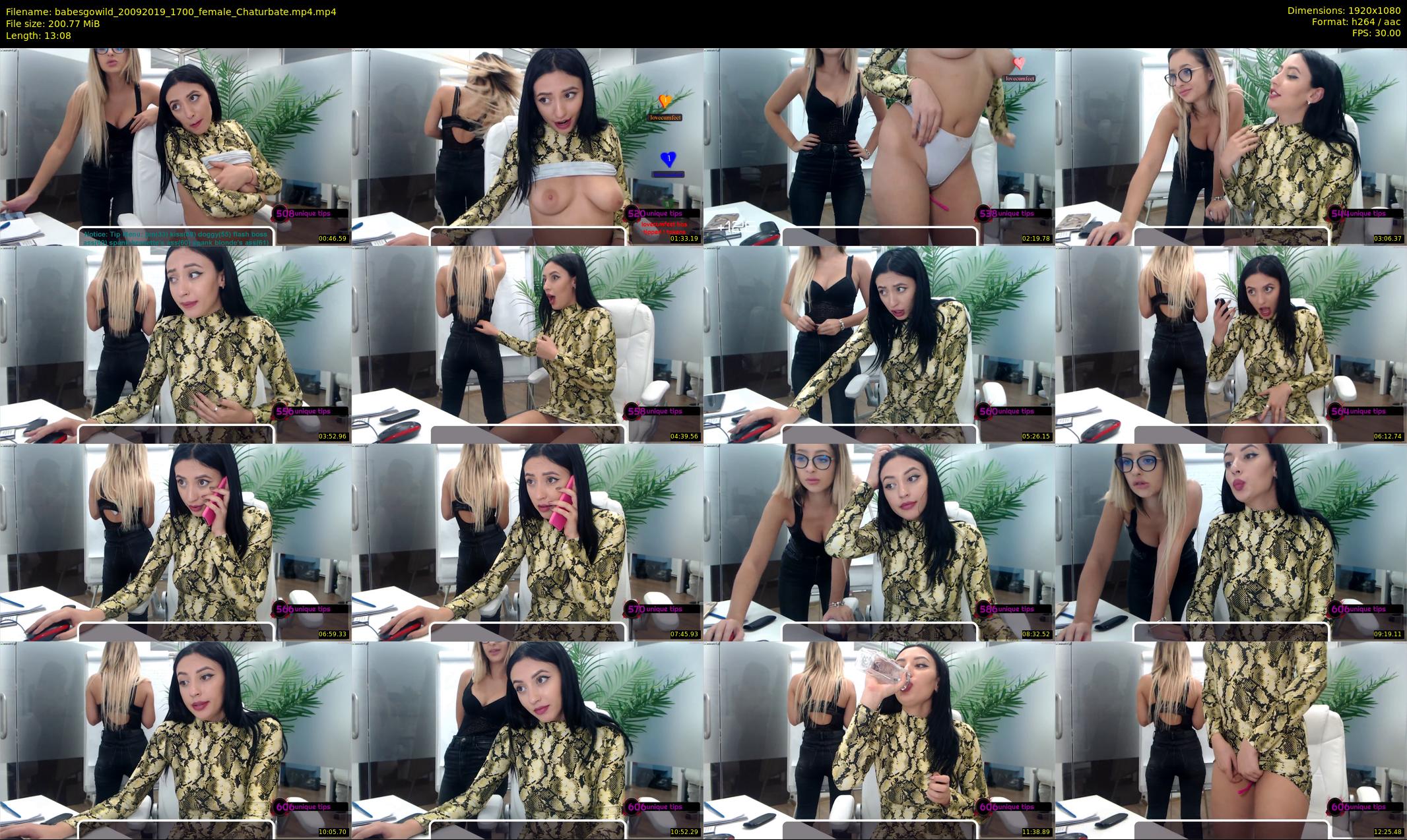 babesgowild — 14 minute Chaturbate couple cam show recording, 1080p, Sep 20, 2019