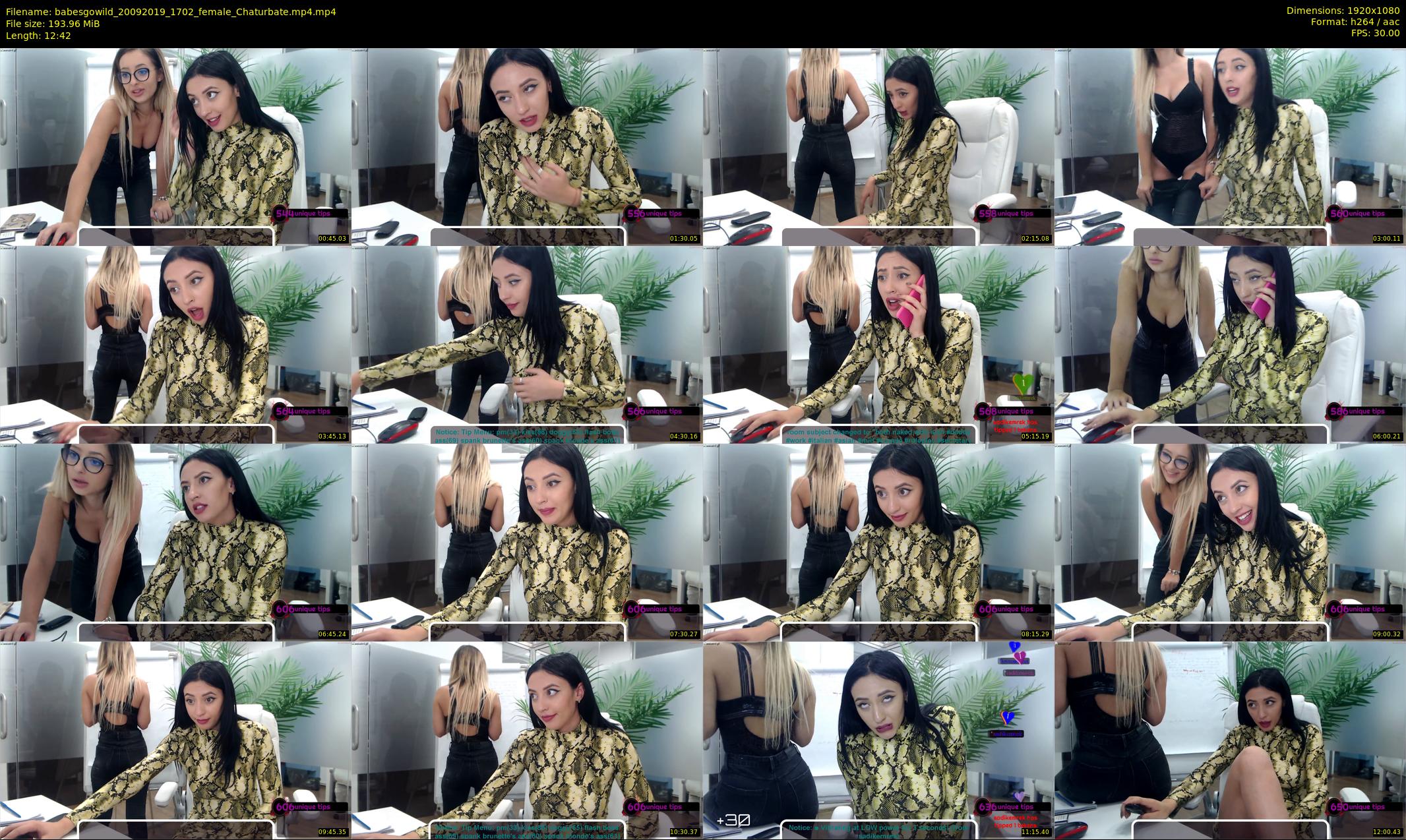babesgowild — 13 minute Chaturbate couple cam show recording, 1080p, Sep 20, 2019