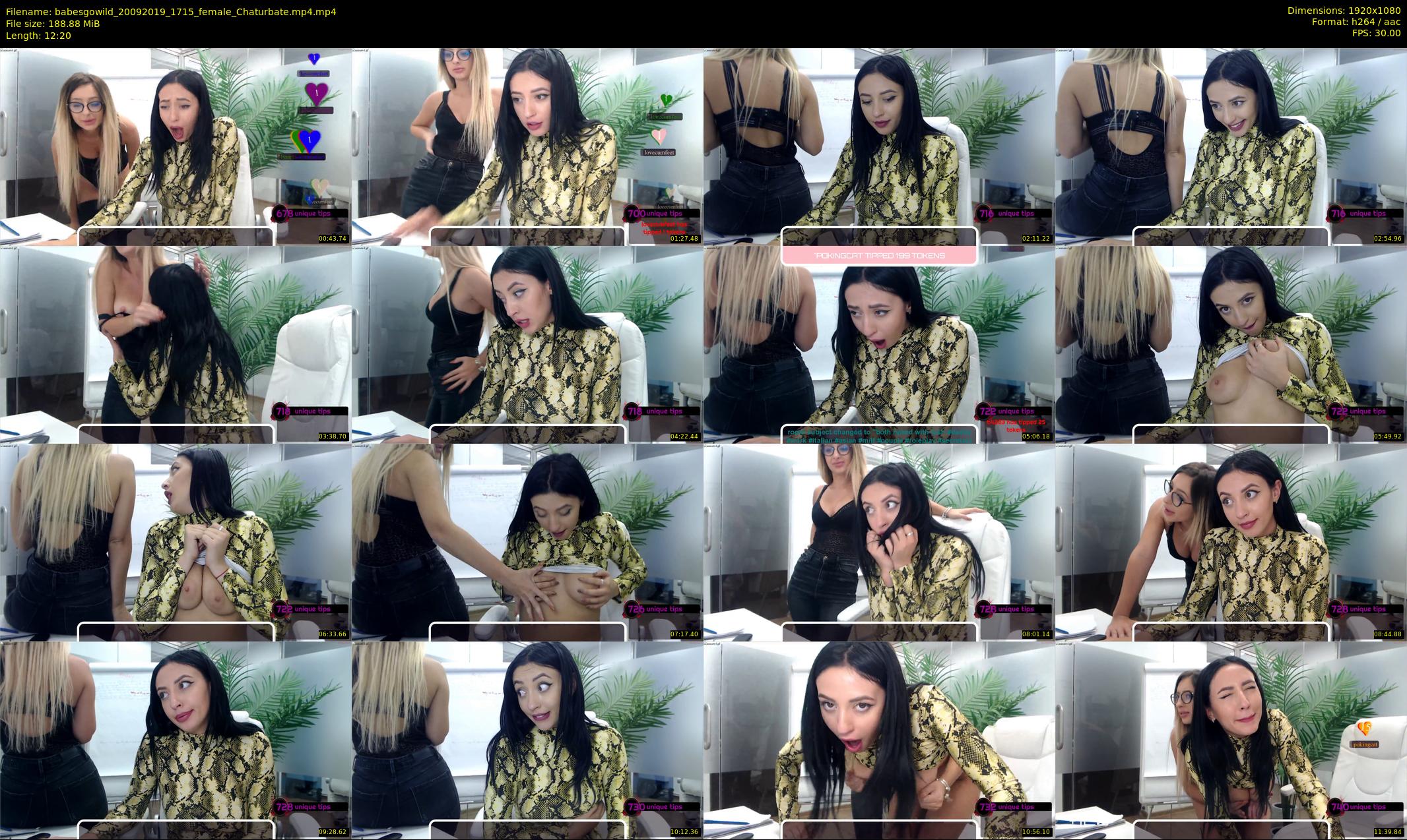 babesgowild — 13 minute Chaturbate couple cam show recording, 1080p, Sep 20, 2019