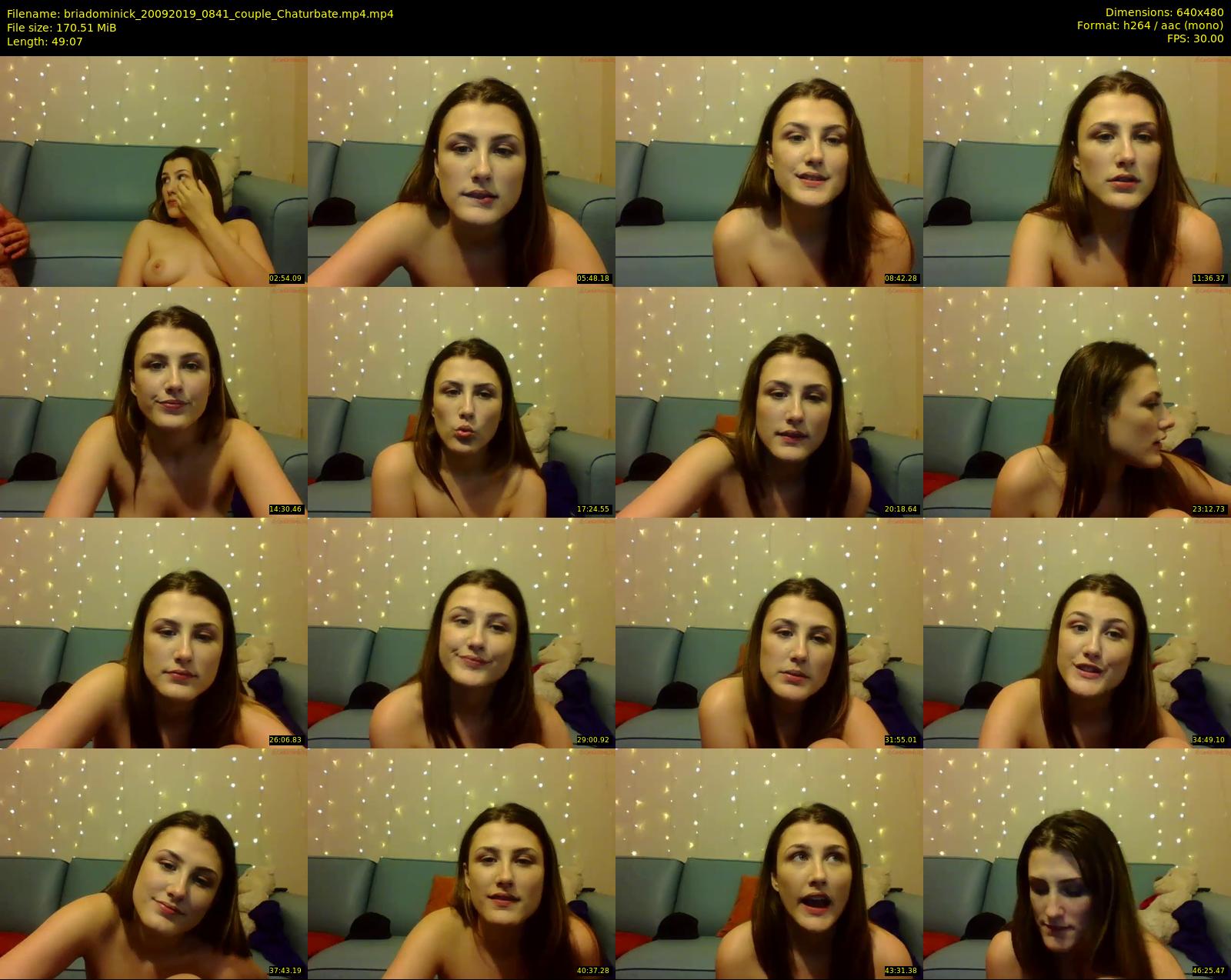 briadominick — 50 minute Chaturbate couple cam show recording, 480p, Sep 20, 2019
