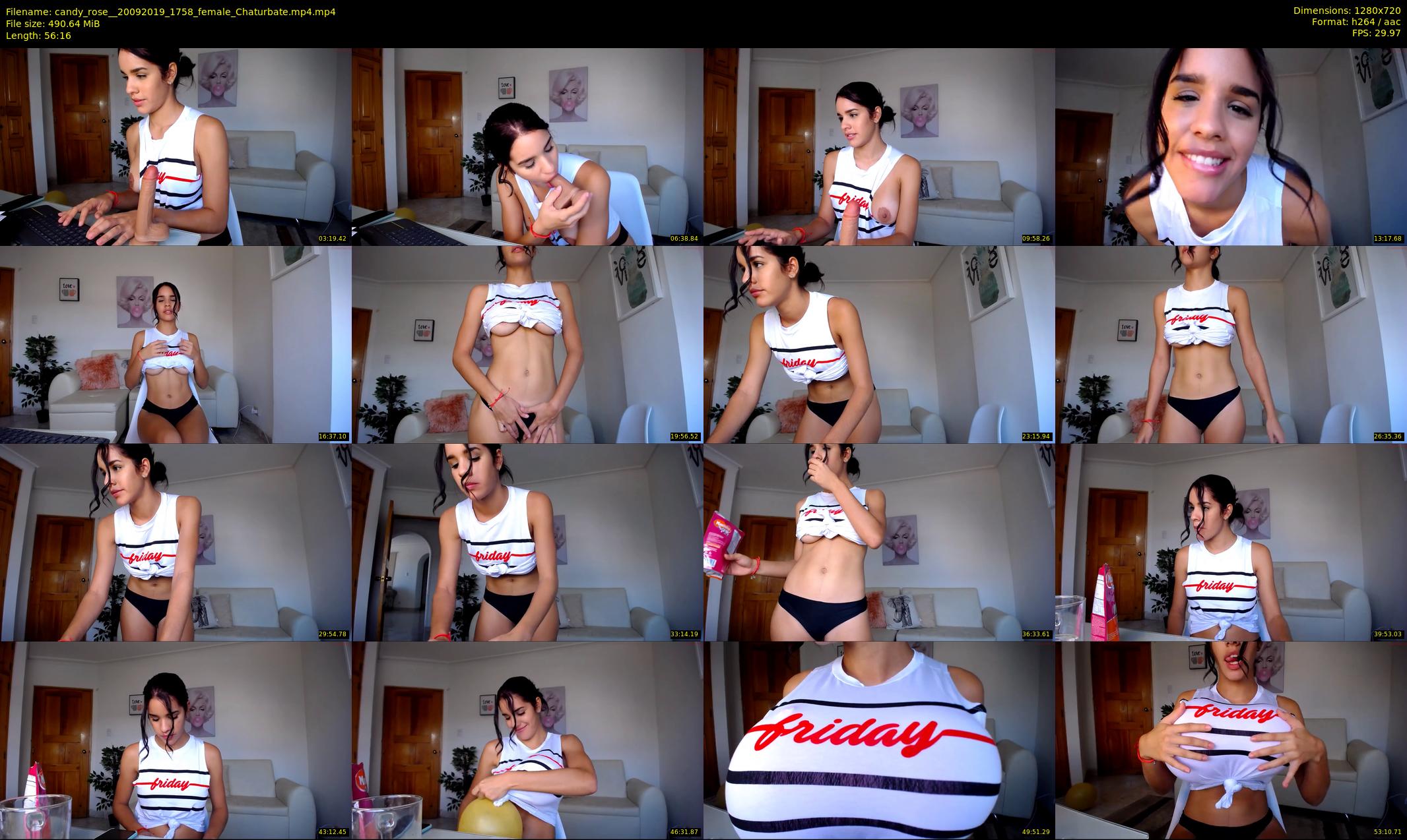 candy_rose_ — 57 minute Chaturbate female cam show recording, 720p, Sep 20, 2019