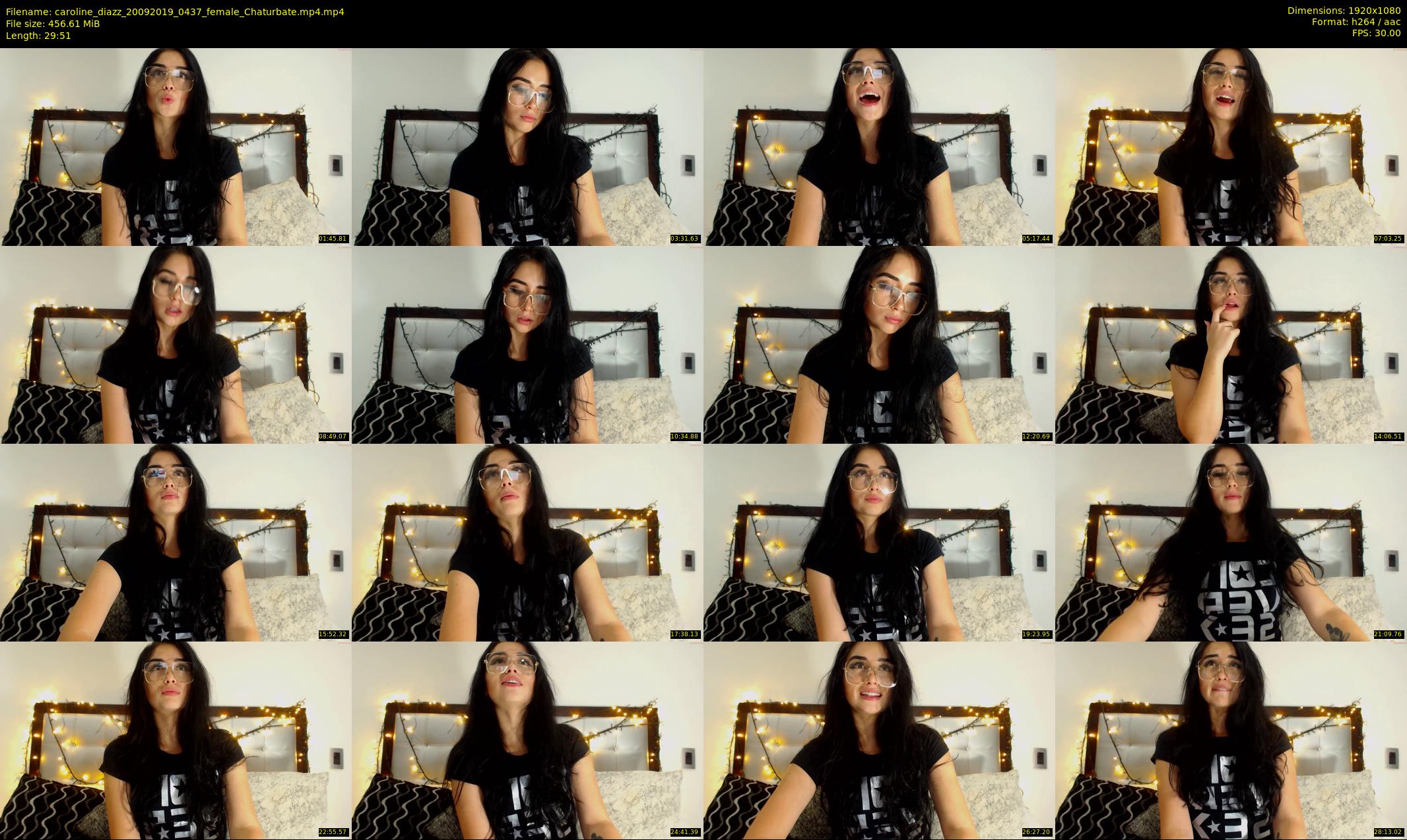 caroline_diazz — 30 minute Chaturbate female cam show recording, 1080p, Sep 20, 2019