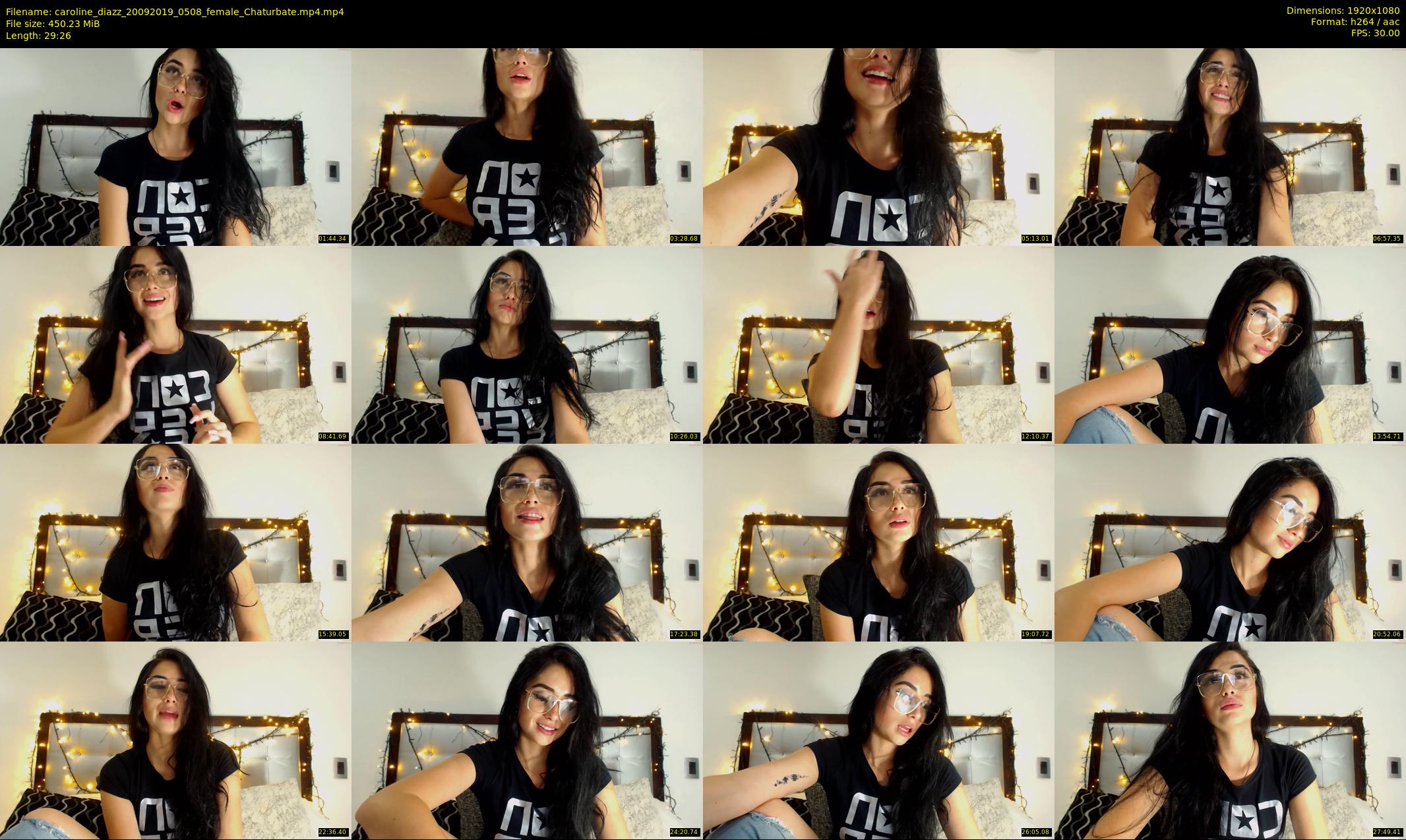 caroline_diazz — 30 minute Chaturbate female cam show recording, 1080p, Sep 20, 2019