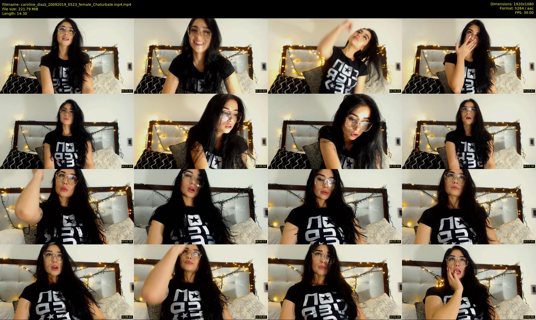 caroline_diazz — 15 minute Chaturbate female cam show recording, 1080p, Sep 20, 2019