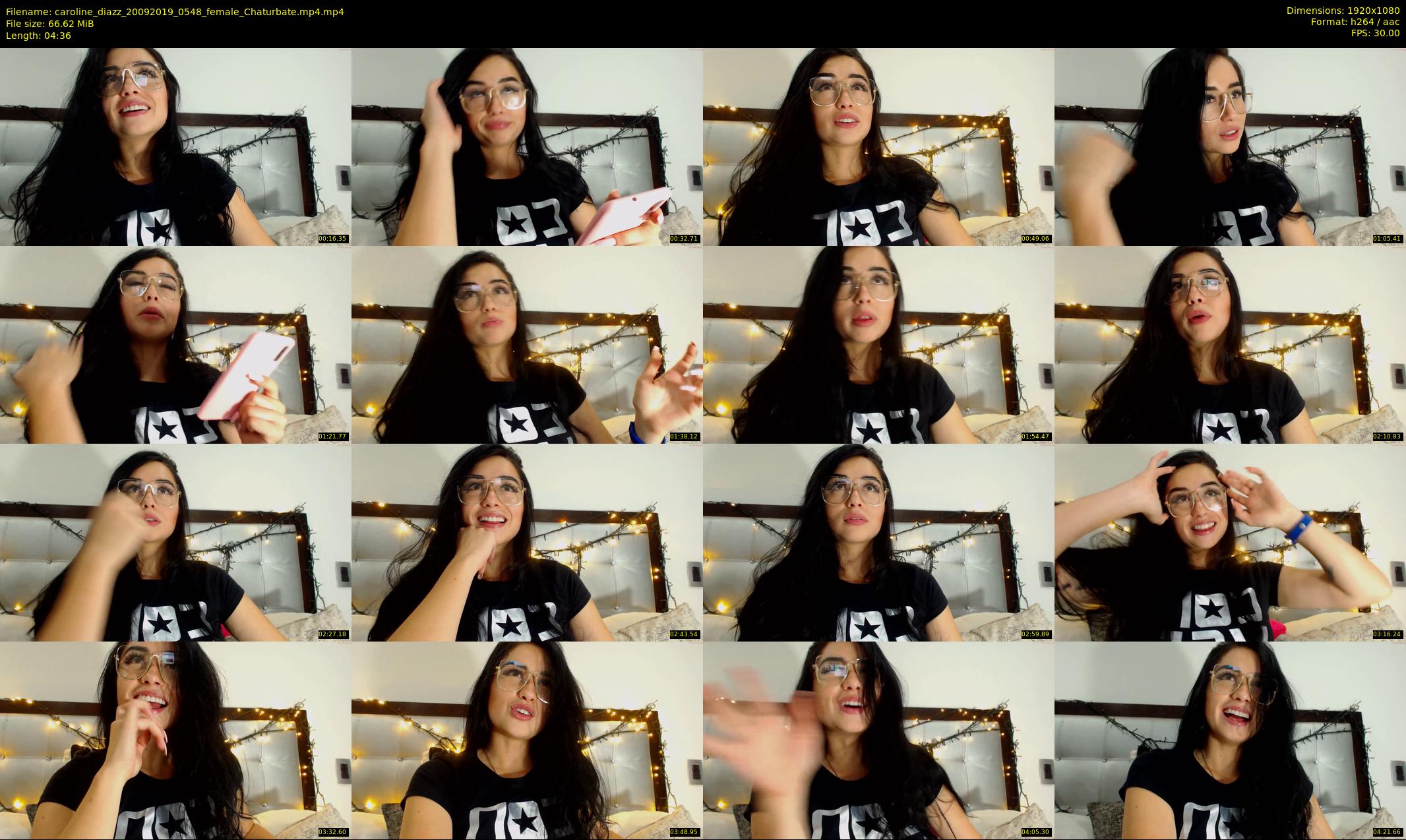 caroline_diazz — 5 minute Chaturbate female cam show recording, 1080p, Sep 20, 2019