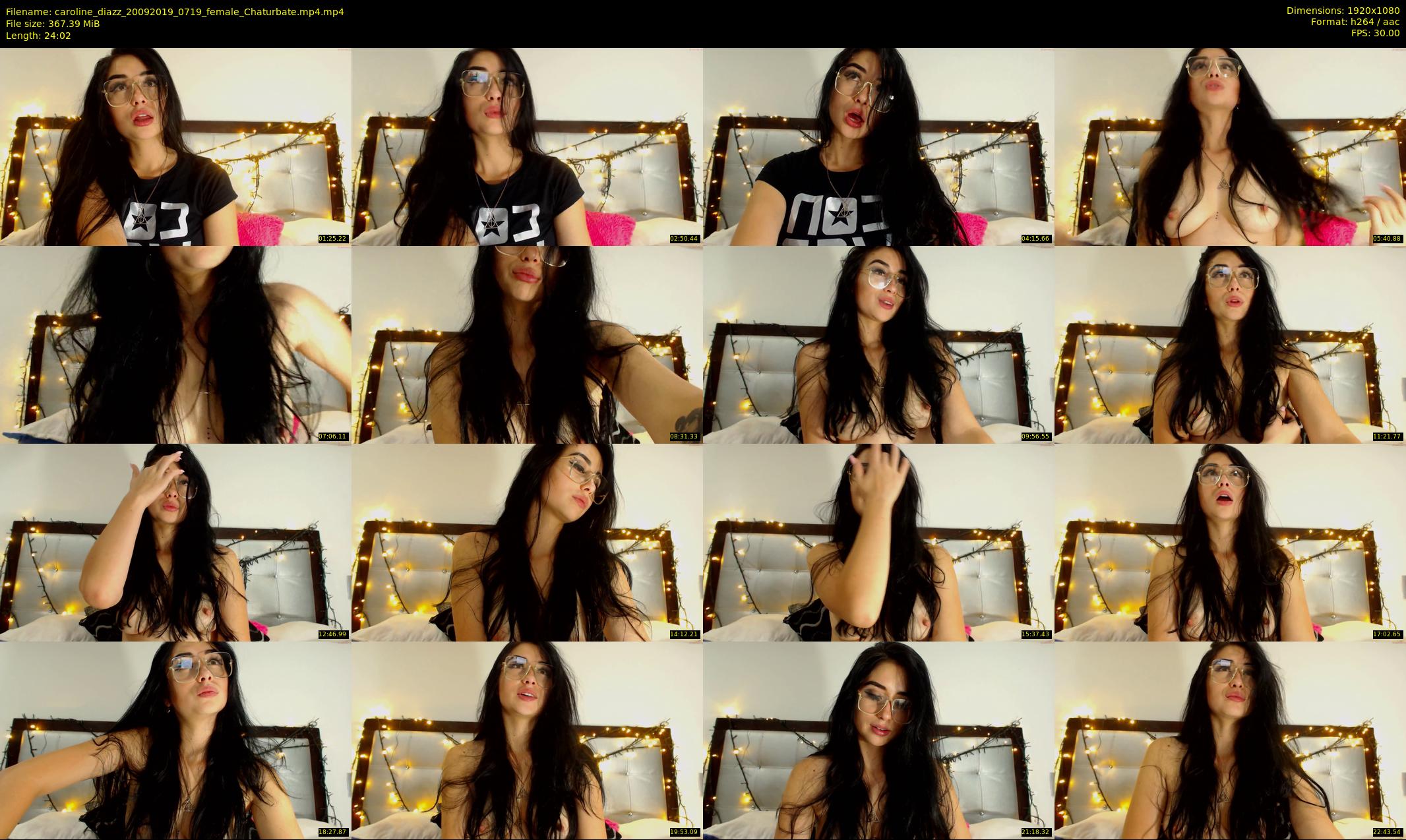 caroline_diazz — 25 minute Chaturbate female cam show recording, 1080p, Sep 20, 2019